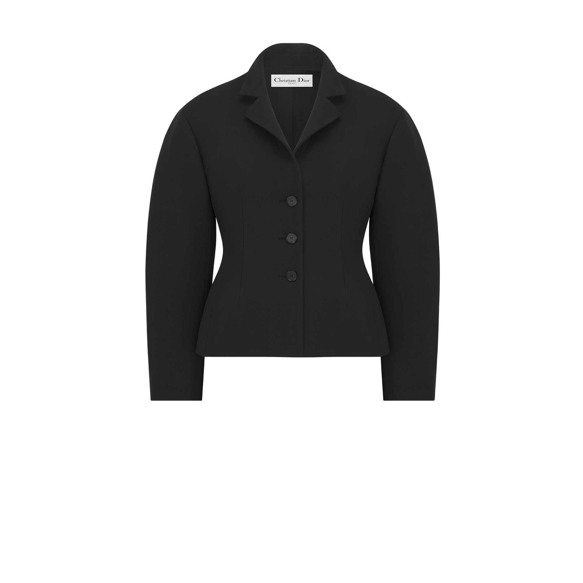 Fitted Jacket with Puff Sleeves