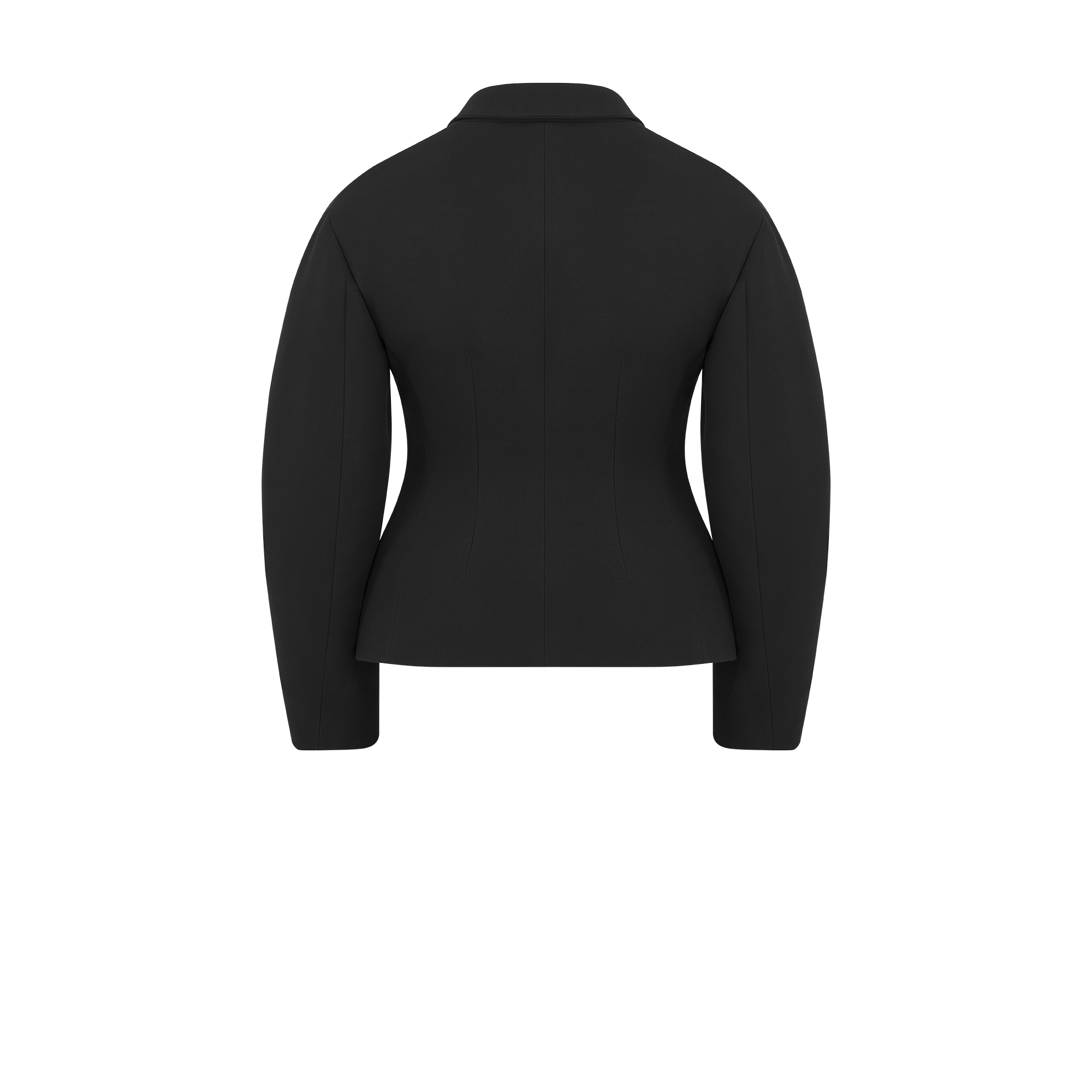 Fitted Jacket with Puff Sleeves