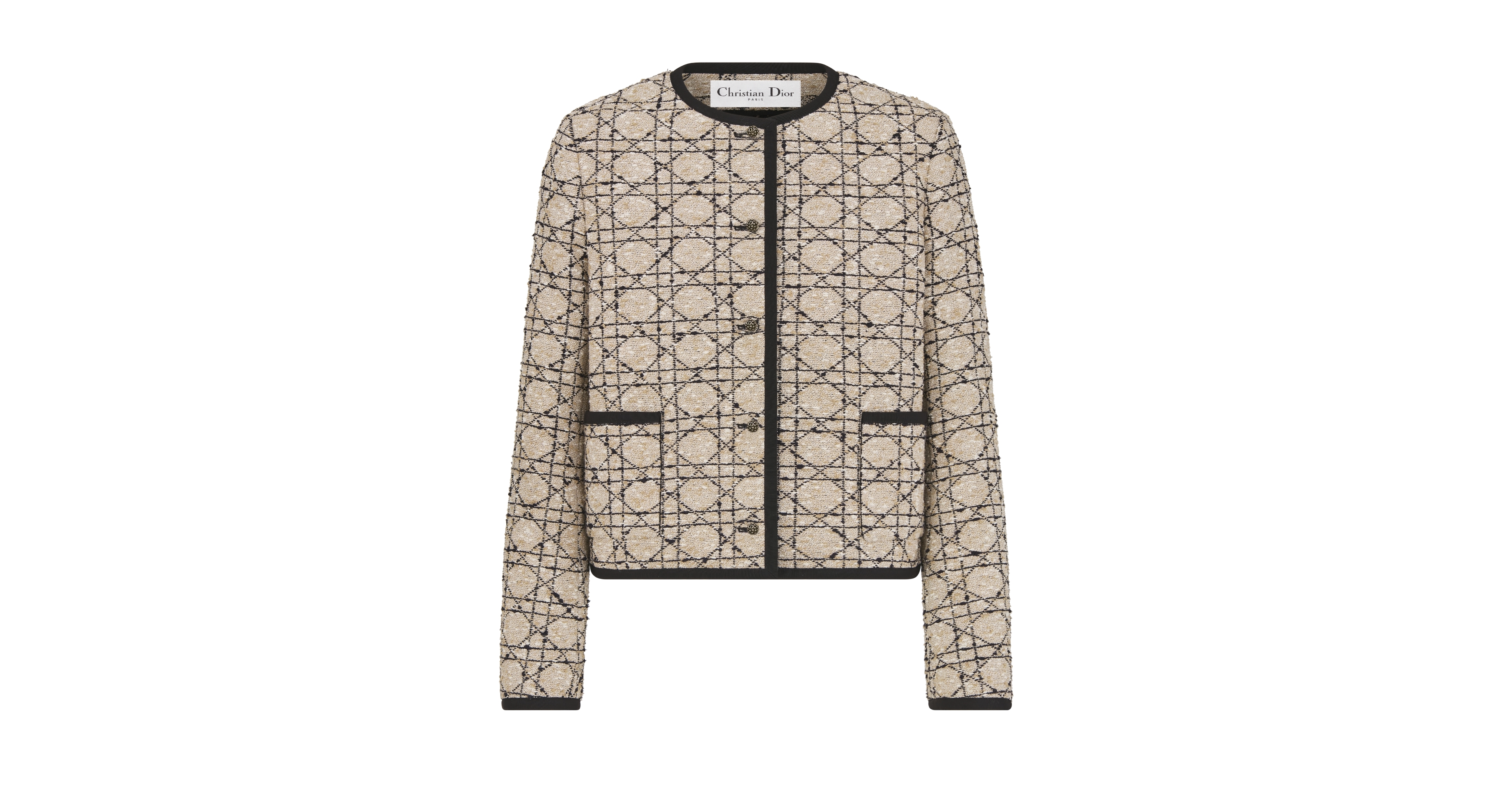 Macrocannage Cropped Jacket