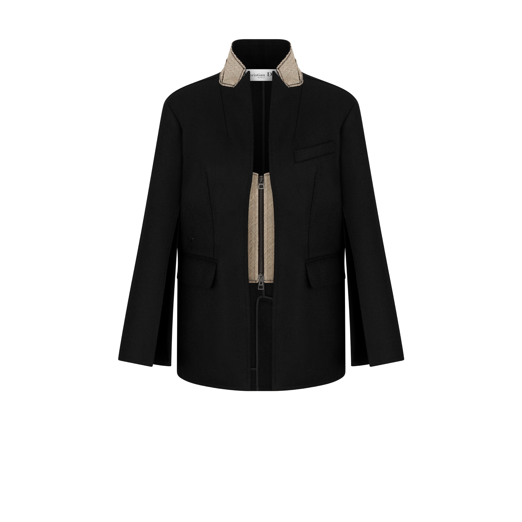 クリスチャンディオール オーバル金ボタン クロップドバー