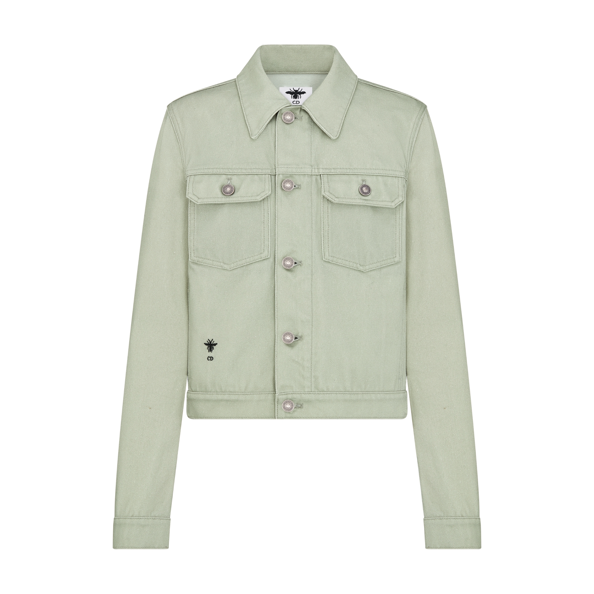 Jacket Cotton Denim with Pink Dior Astral Flowers Motif | DIOR