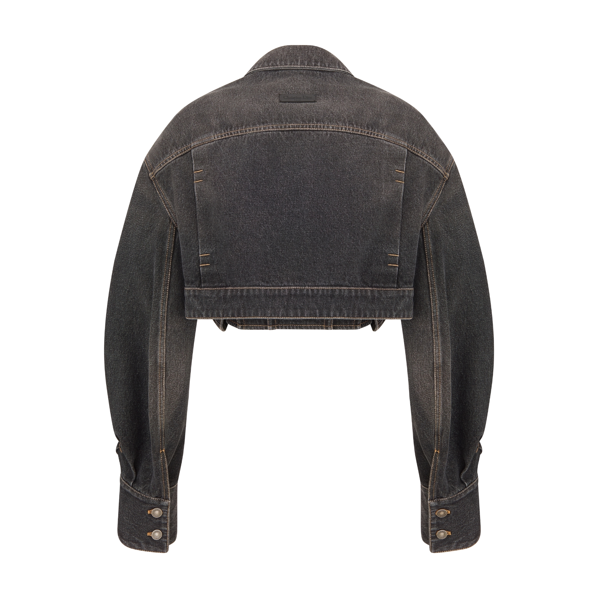 ビスチェ付き クロップド ジャケット コットンデニム E08