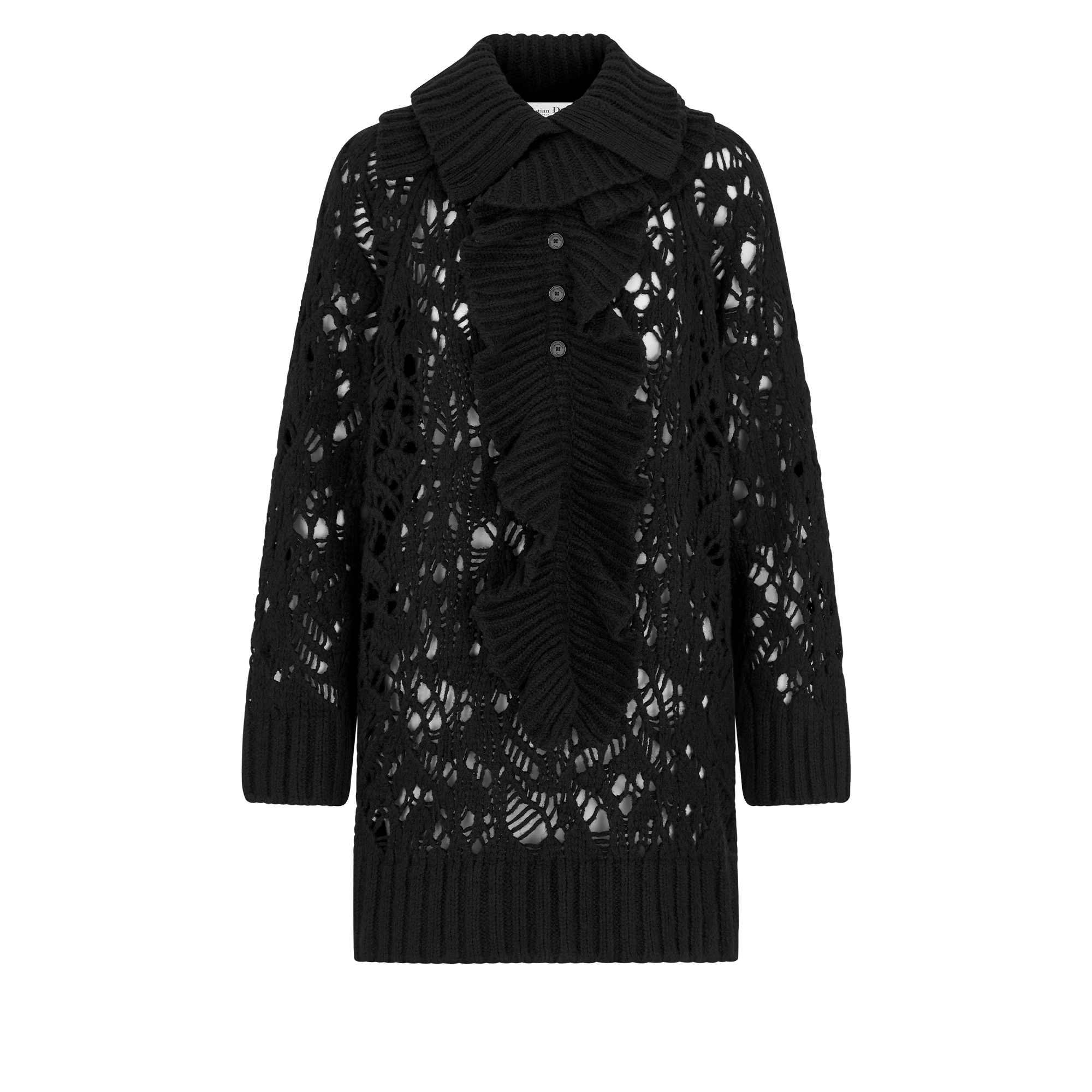 Sweater with Removable Ruched Collar