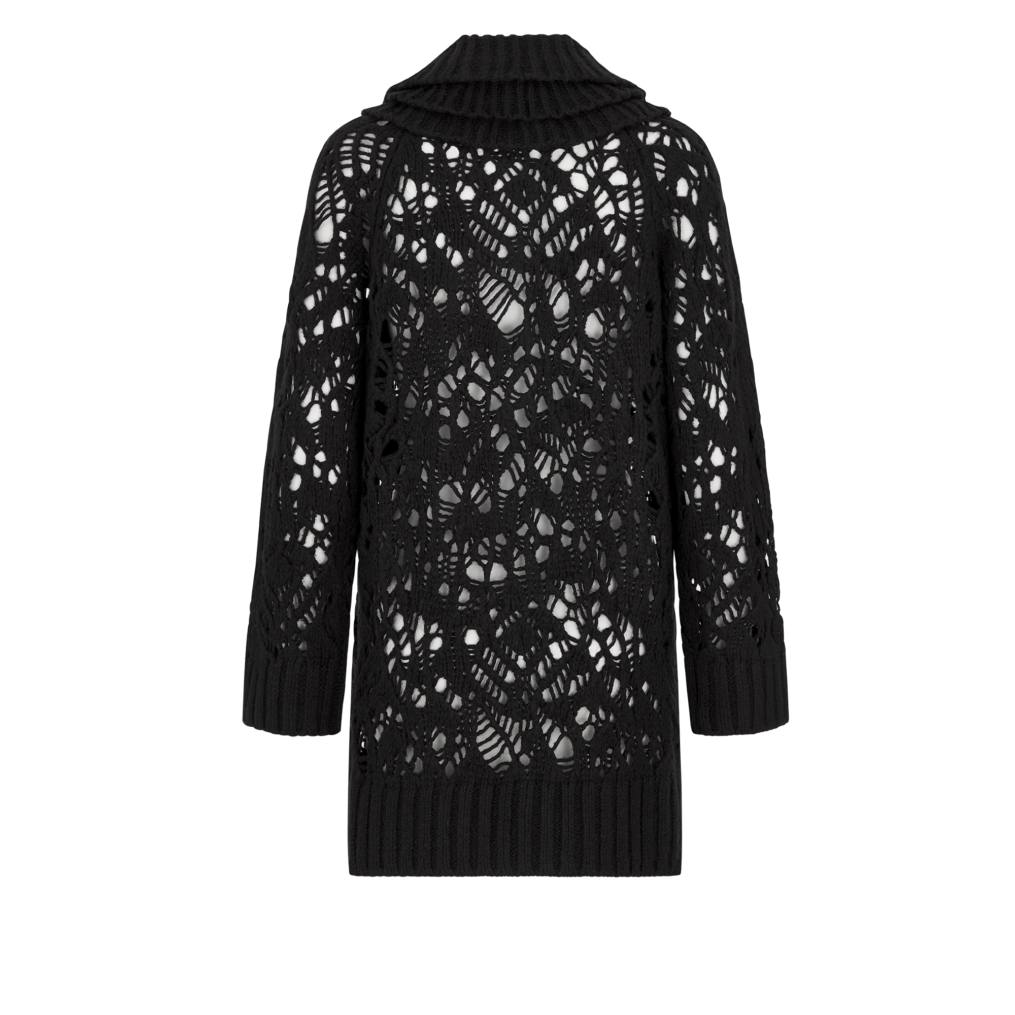 Sweater with Removable Ruched Collar