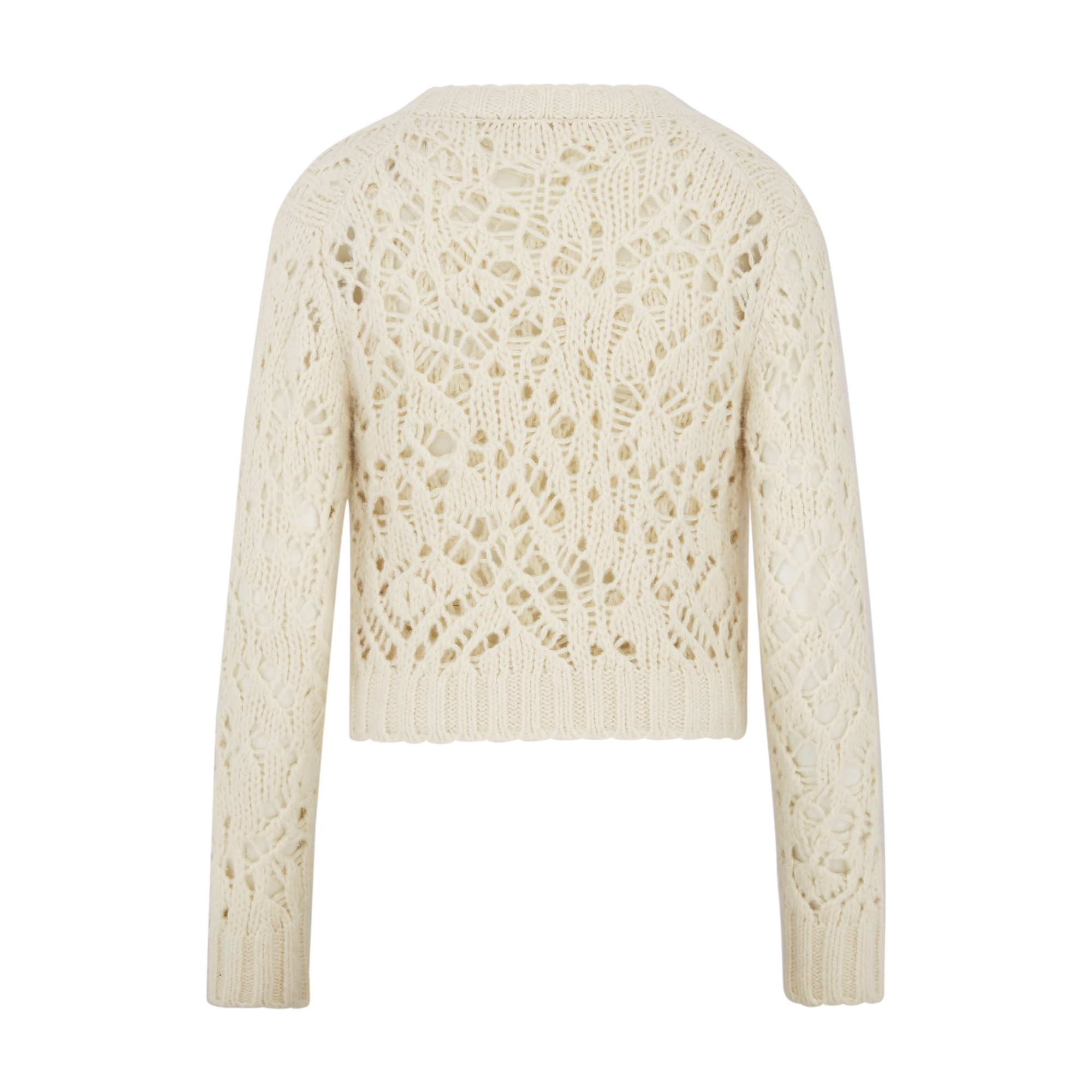 ツインセット シルク・カシミヤ・リネン オープンワークニット E08