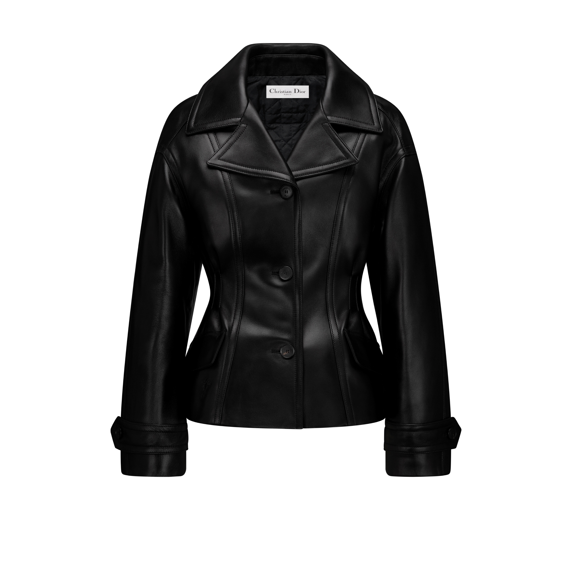 Fitted Jacket Black Lambskin | DIOR