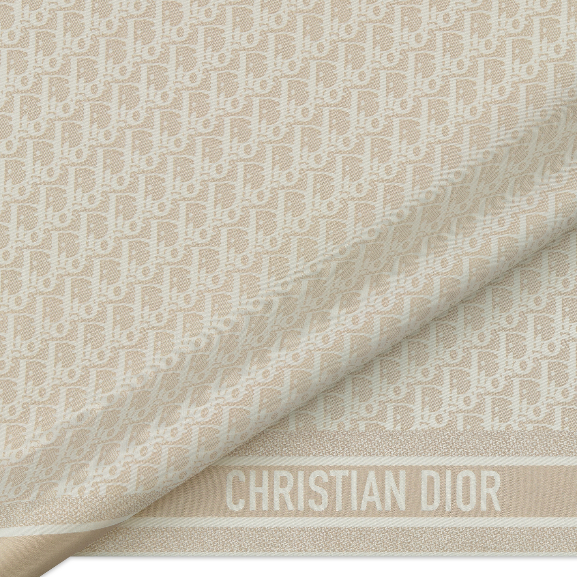 Dior Oblique Natte 70 Square Scarf