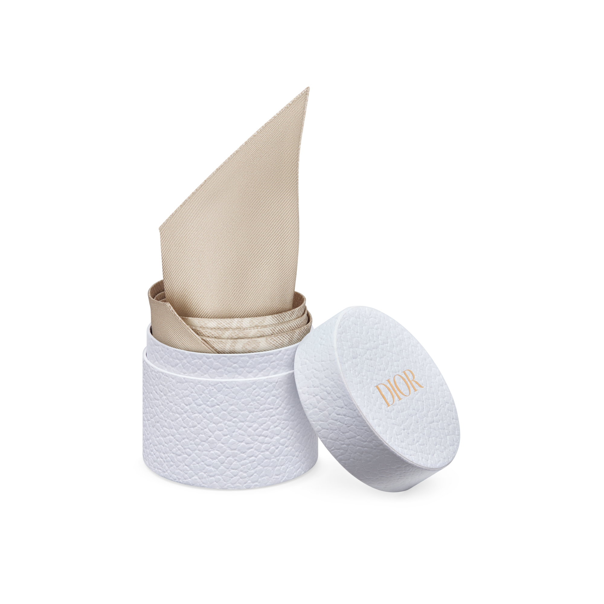 Mitzah-sjaal met Dior Oblique Natte-print Hazelnootbruine zijden keperstof E10