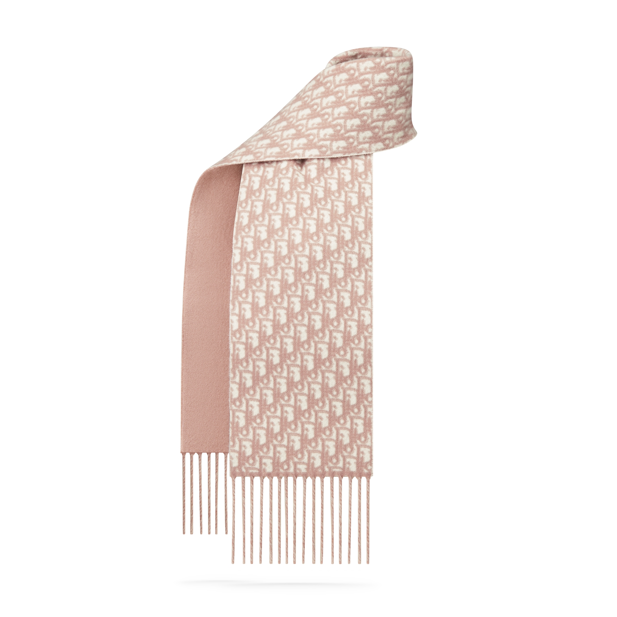 Écharpe Dior Oblique Cachemire couleur rose des vents E01