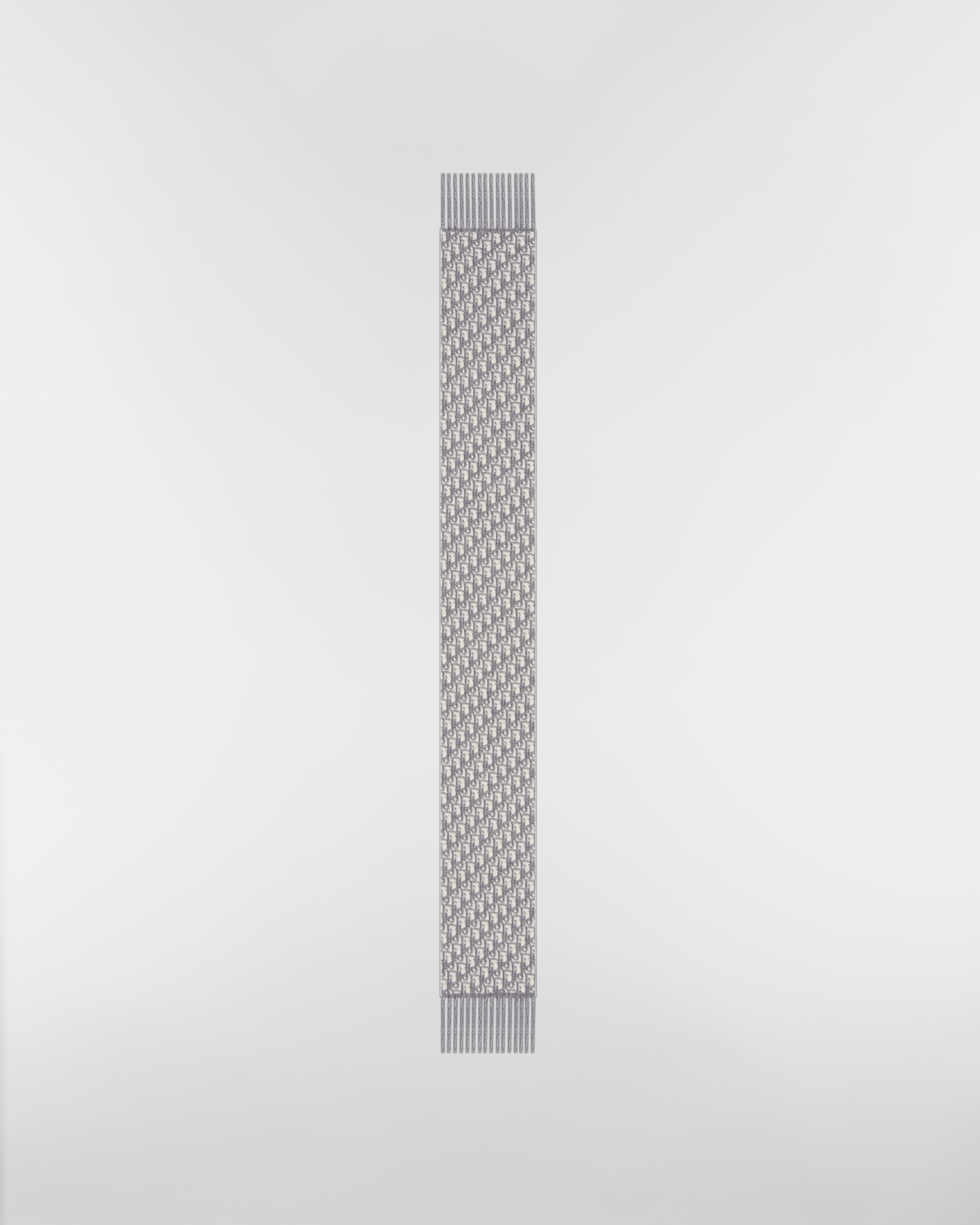 Dior Oblique Scarf Gray Cashmere E07