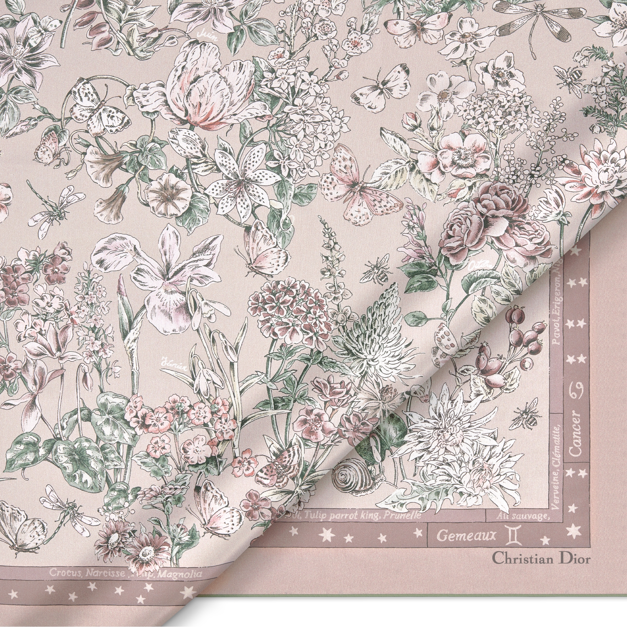 Dior Flowers Calendar Allover Shawl
