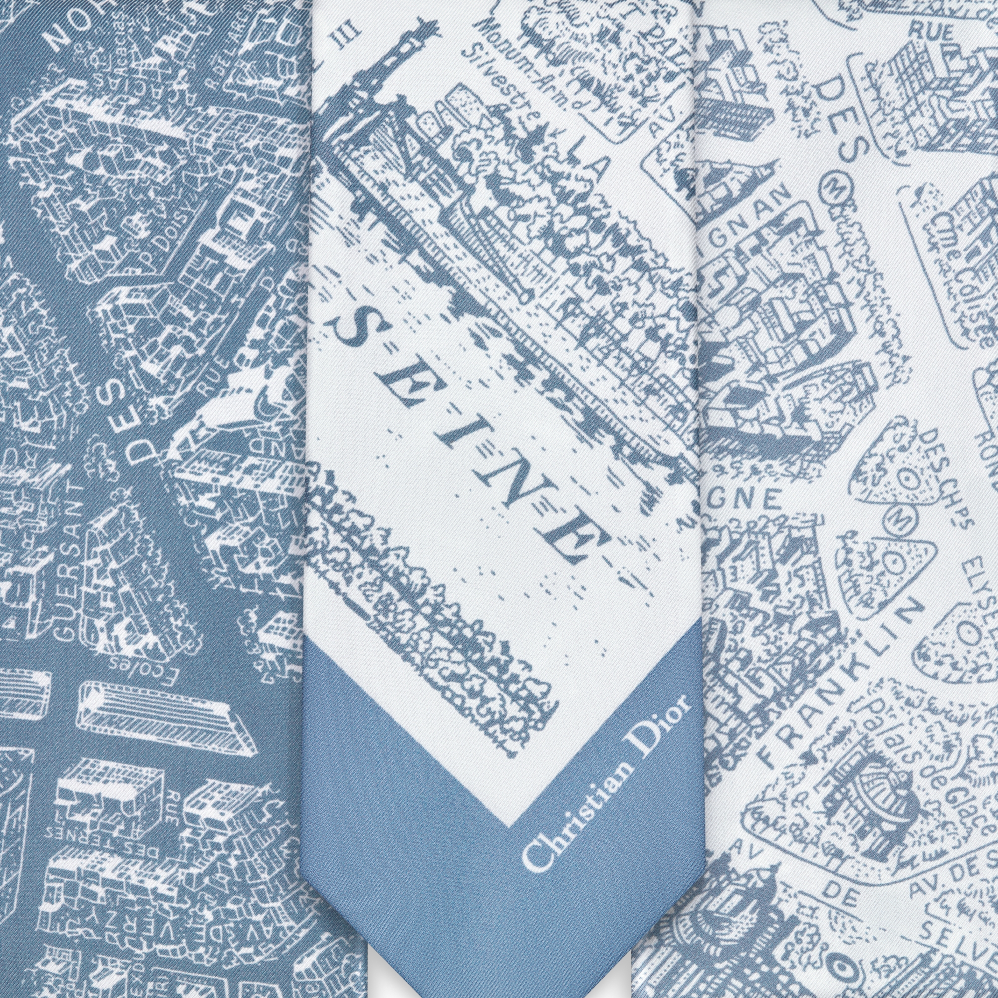 Plan de Paris マキシ ミッツァ スカーフ シルクツイル E09