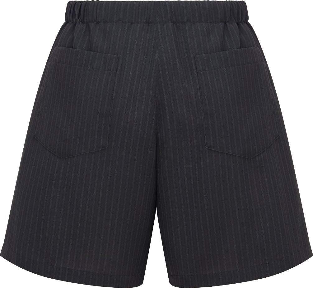 Bermuda Shorts with Elastic Waist Back view