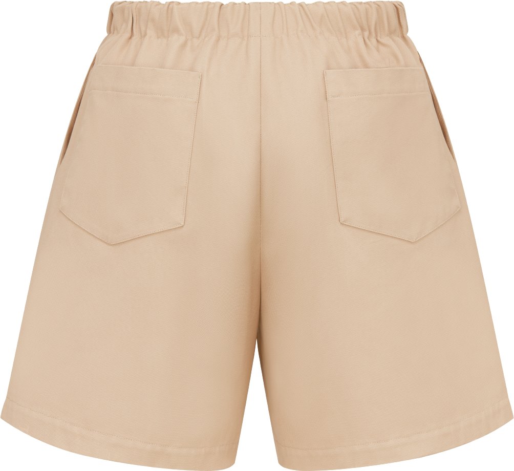 Bermuda Shorts with Elastic Waist Back view