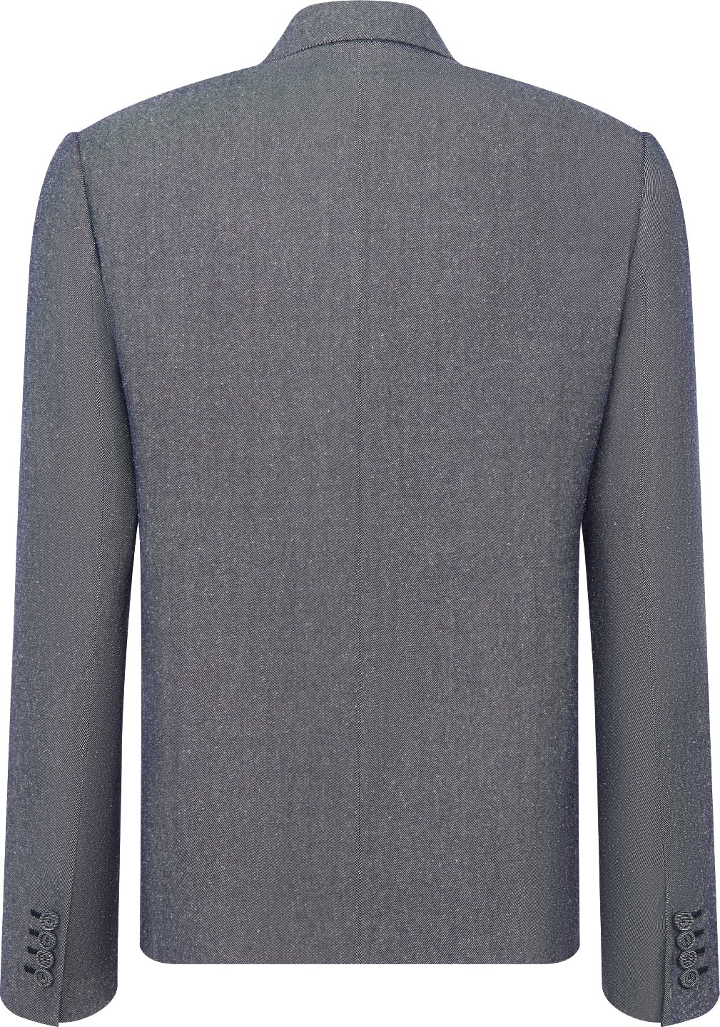 Jacket with Rounded Closure Back view