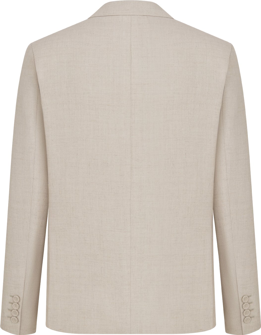 Jacket with Rounded Closure Back view
