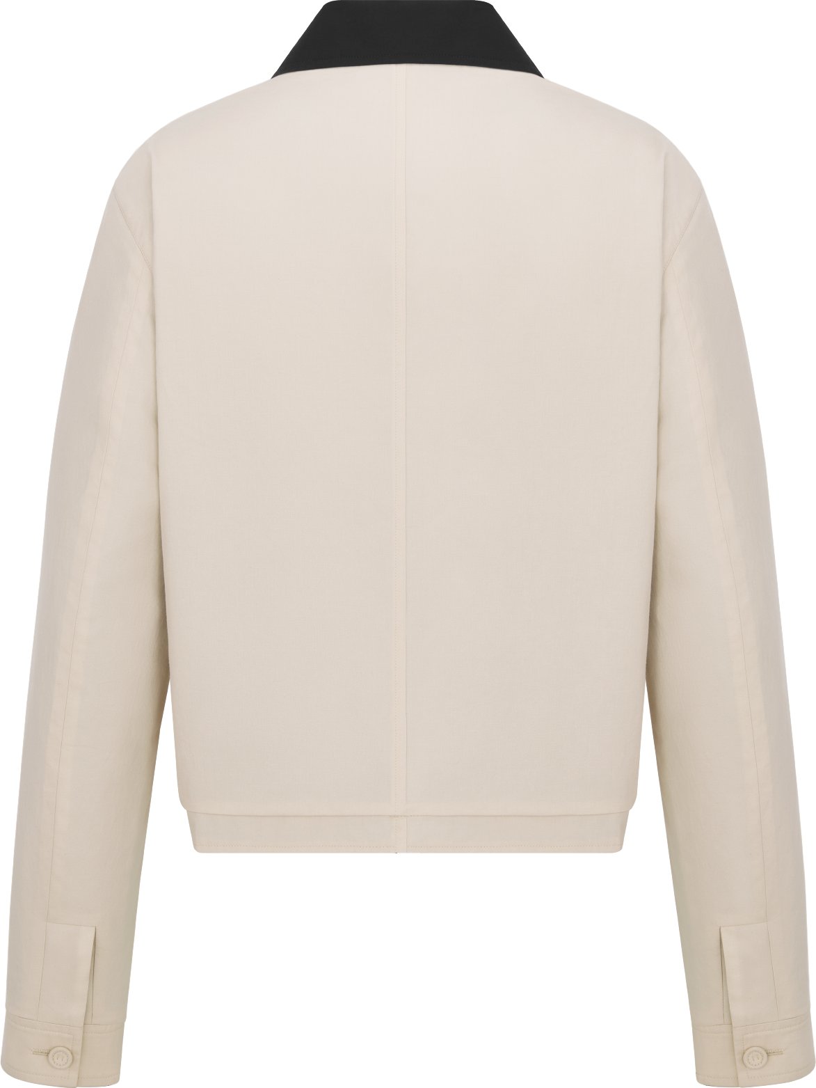 Jacket with Contrasting Spread Collar Back view