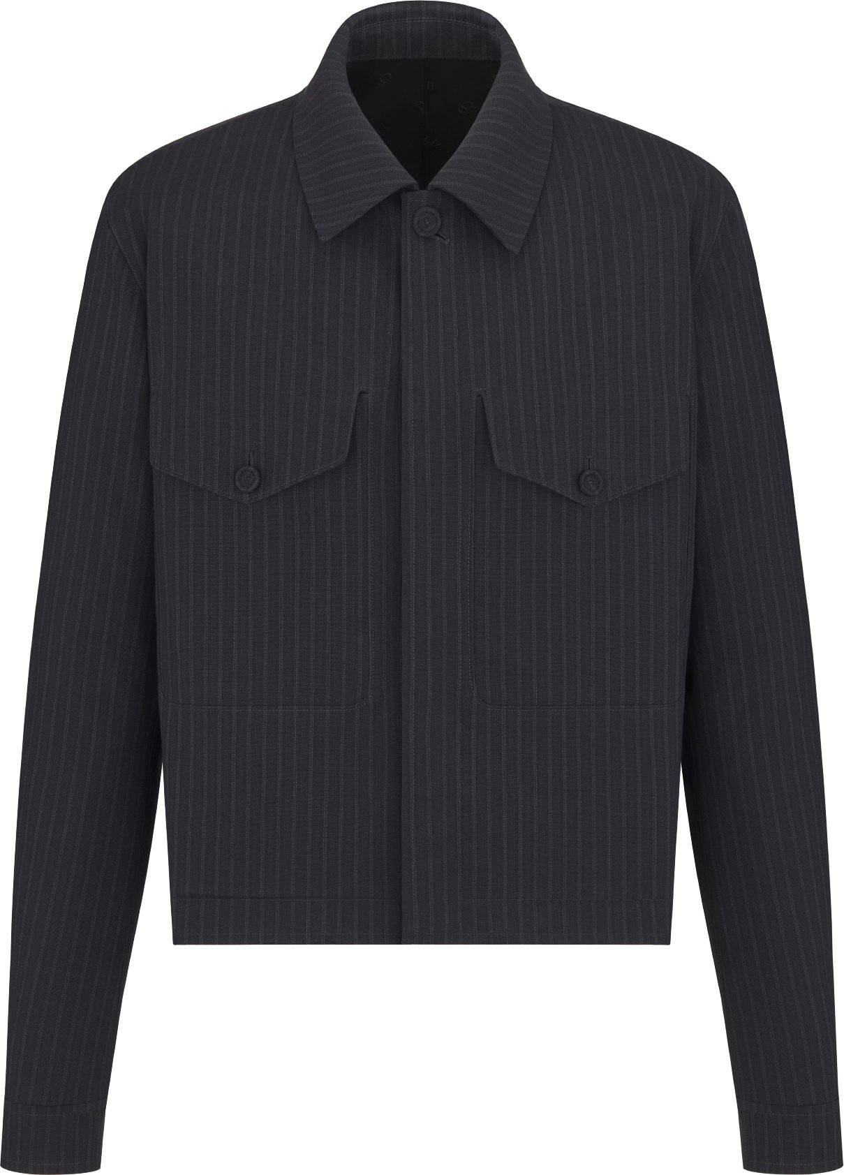 Jacket with Spread Collar Front view Front view