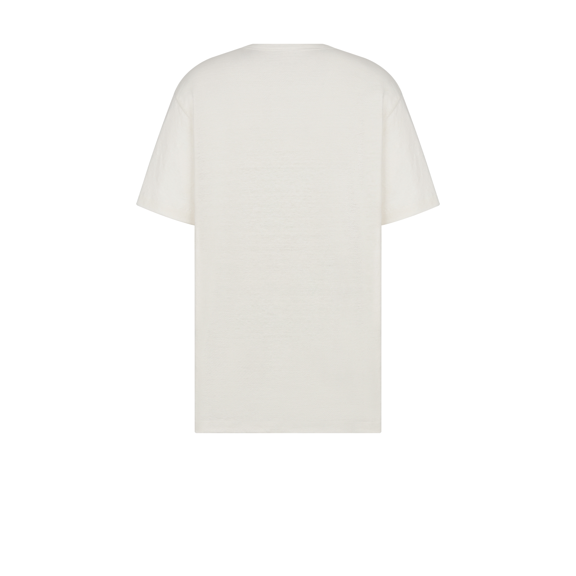 Christian Dior Couture T-Shirt, Relaxed Fit White Linen Jersey E08