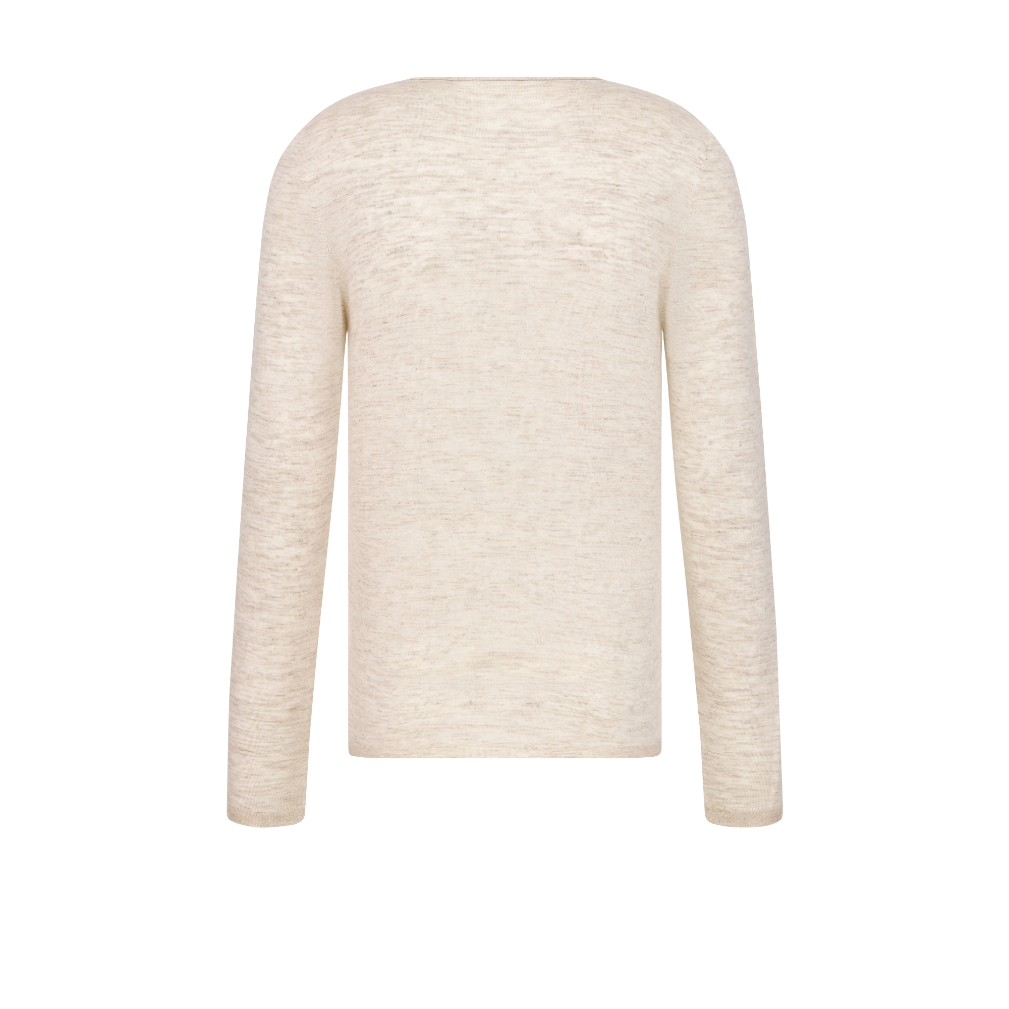 Sweater Beige Cashmere, Silk and Linen Jersey E08