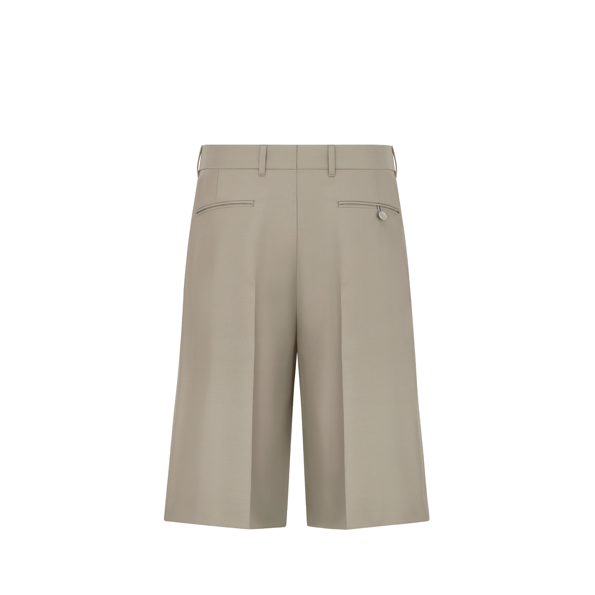 Locker geschnittene Dior Icons Bermudashorts Woll- und Kaschmirtwill in Beige E08