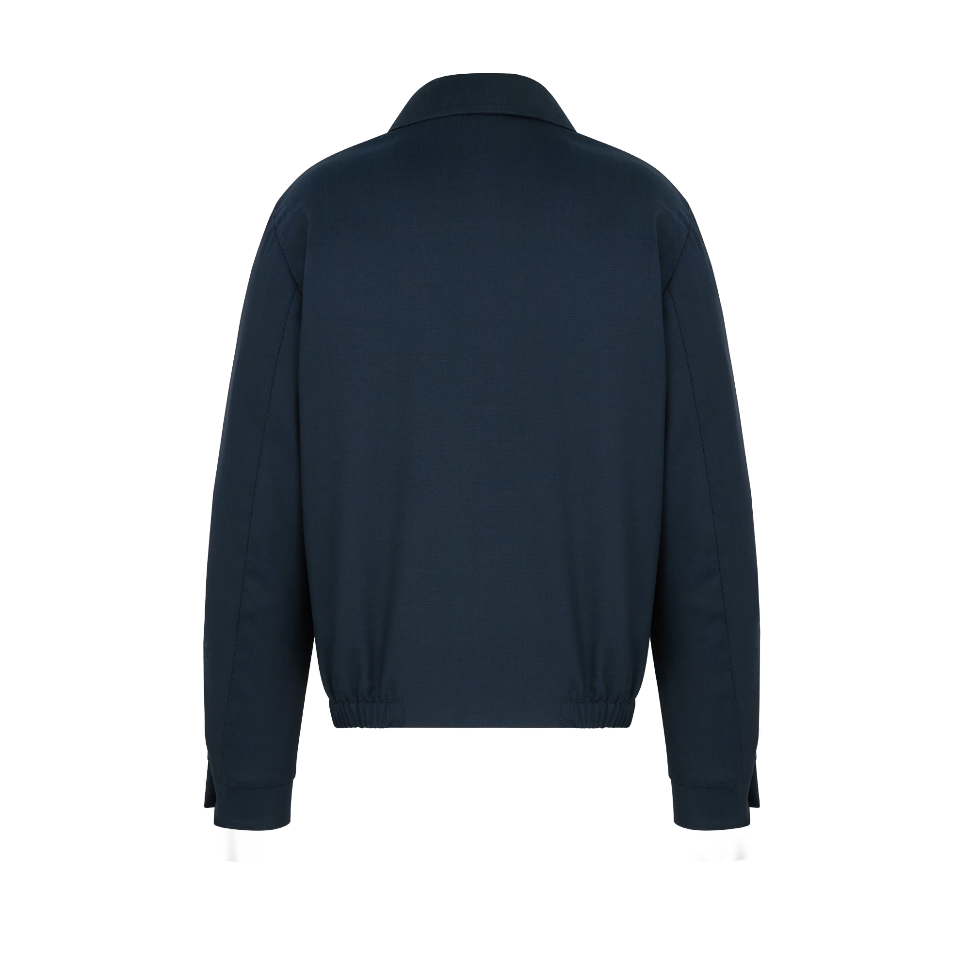 Zipped Jacket Navy Blue Virgin Wool Blend | DIOR
