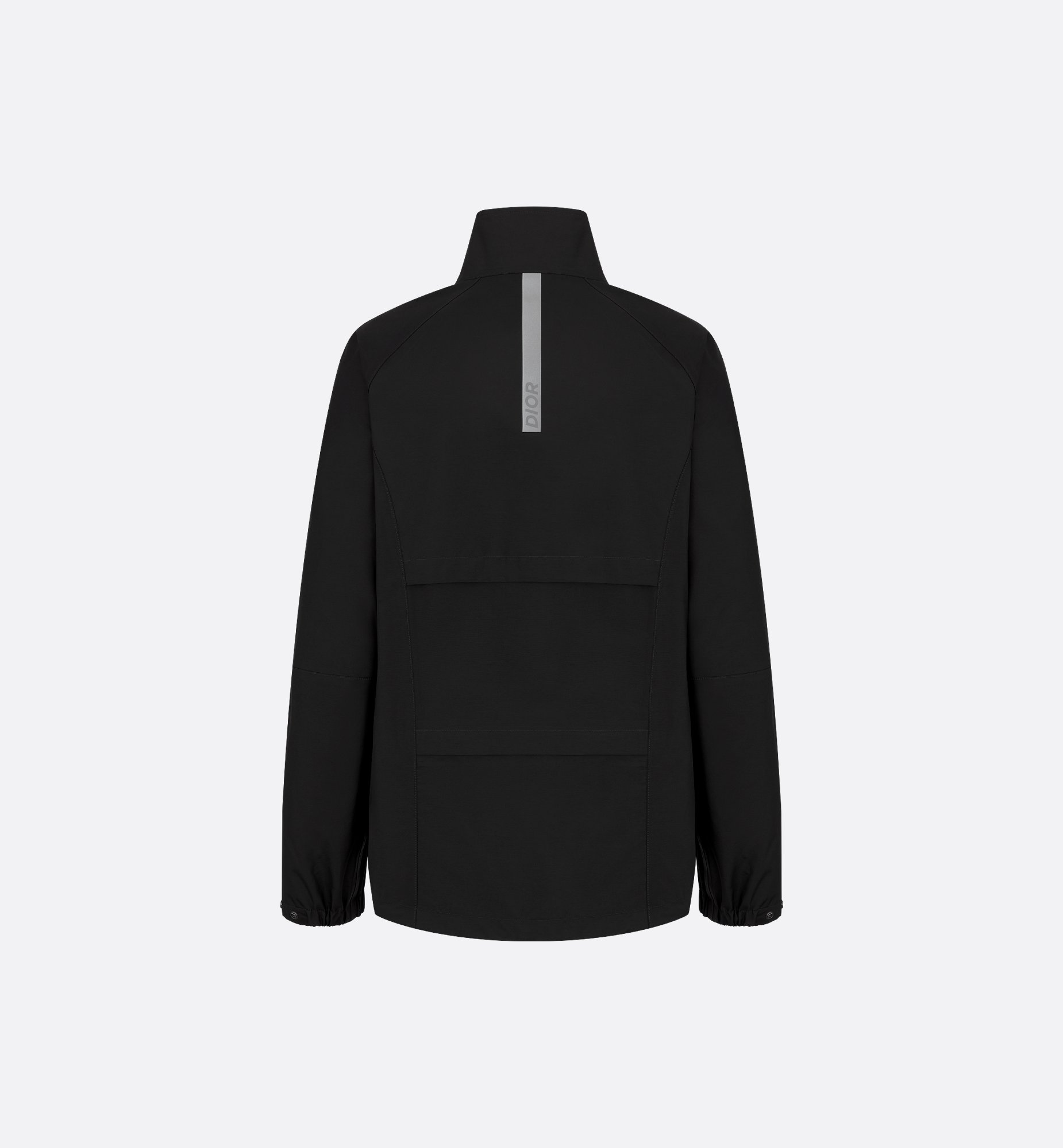 CD Diamond Blouson Jacket Black Laminated Technical Fabric CD Diamond Blouson Jacket Black Laminated Technical Fabric