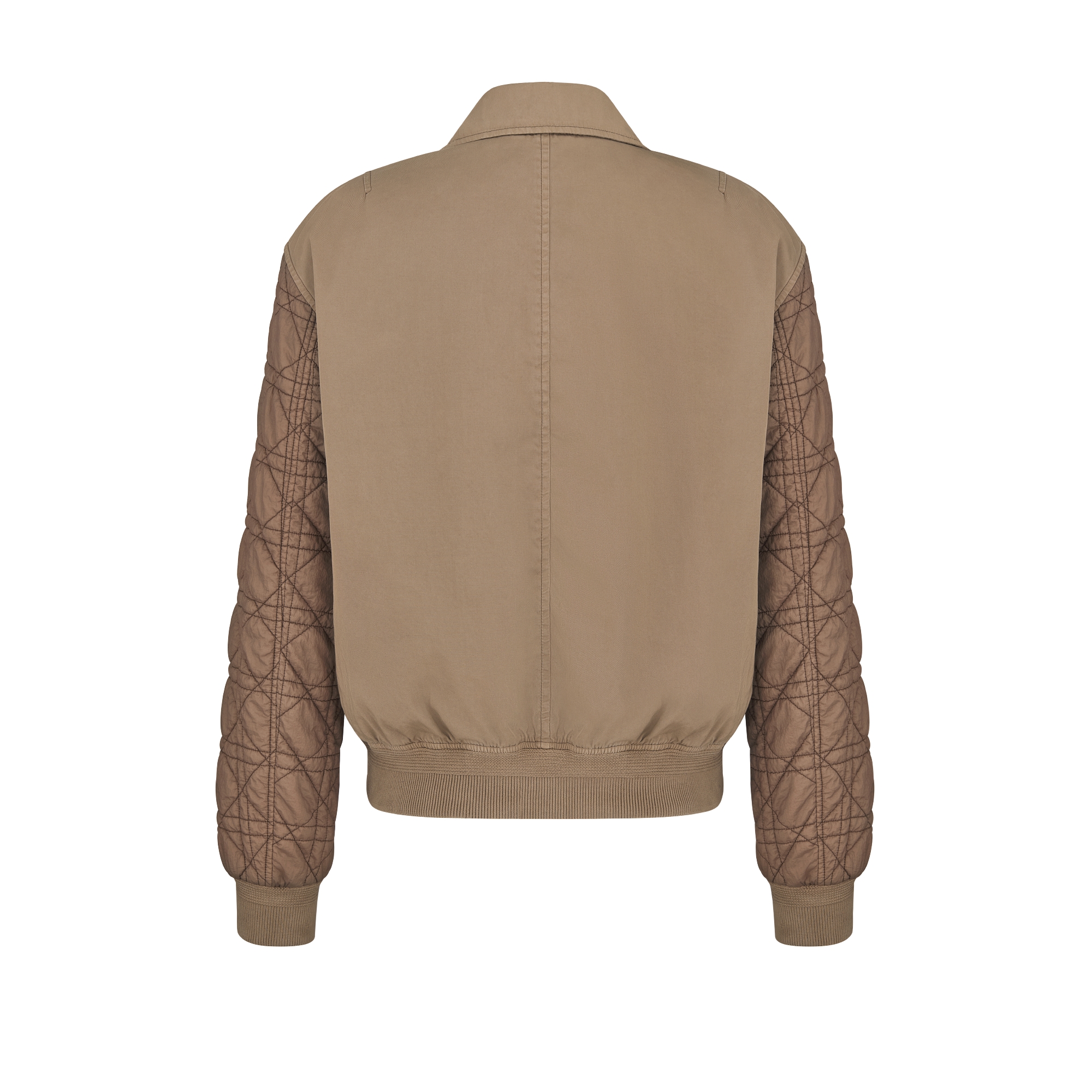 Christian Dior Couture Lily of the Valley Blouson Jacket Brown Cotton Twill E08