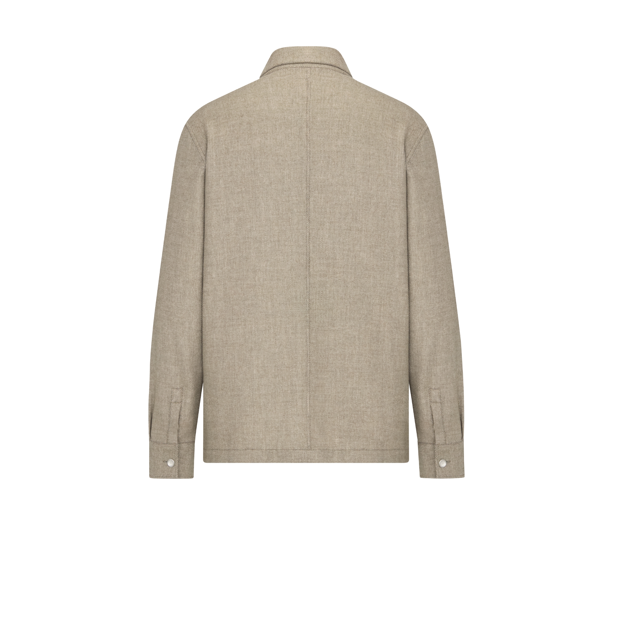 Dior Icons Overshirt Beige Virgin Wool and Cashmere Blend E08