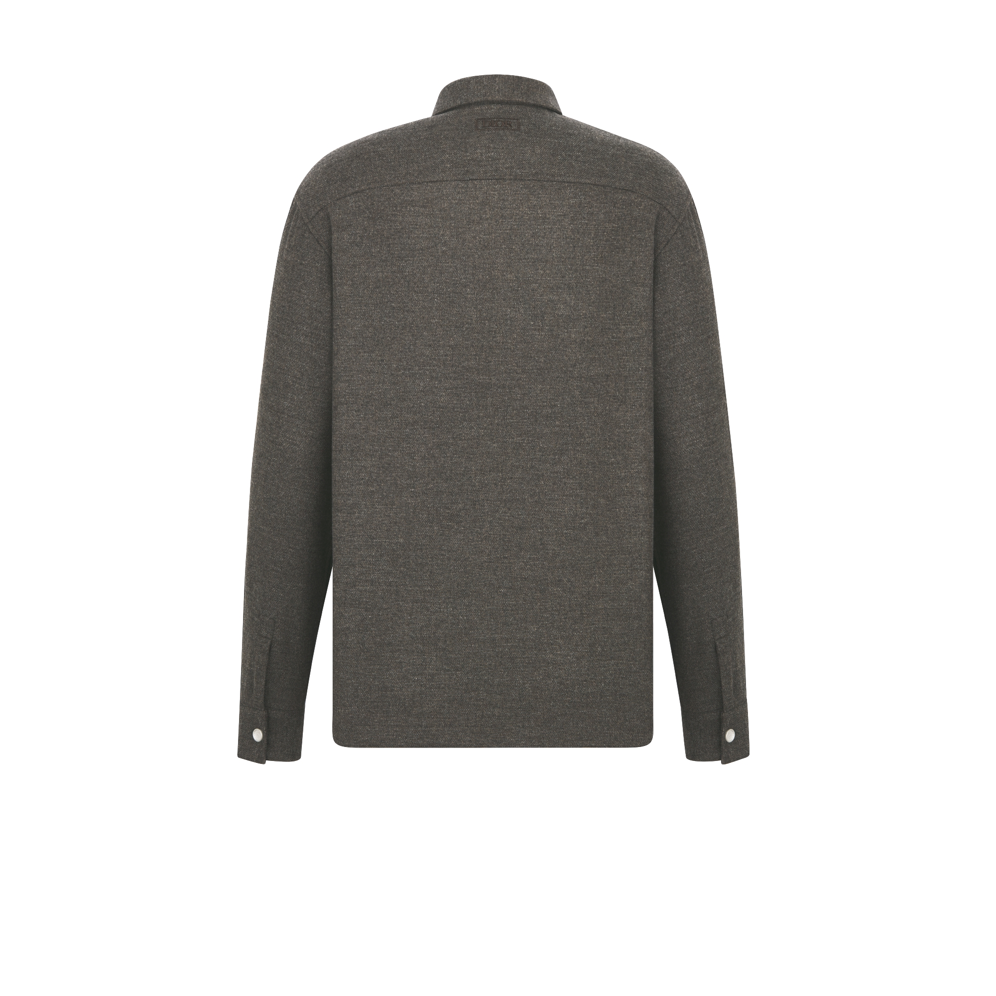 Dior Icons Oversized-Hemd Mischung aus Schurwolle und Kaschmir in Braun E08