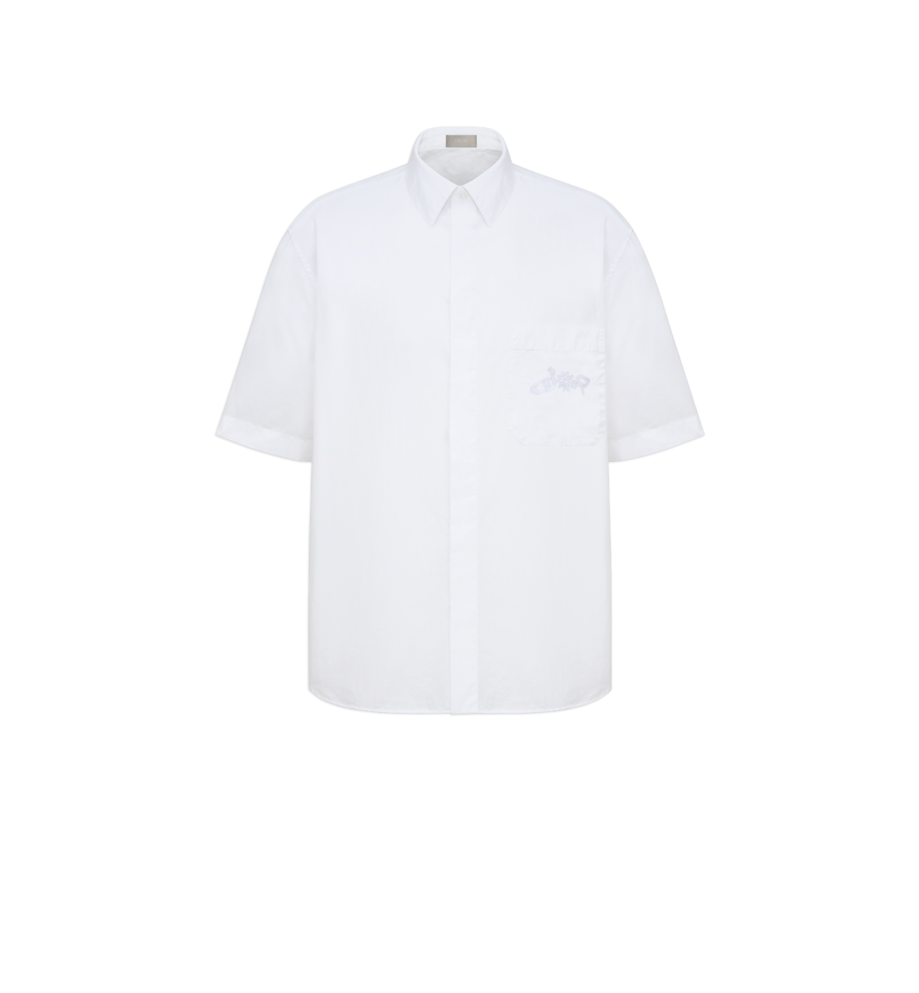 DIOR AND LEWIS HAMILTON Short-Sleeved Shirt White Cotton