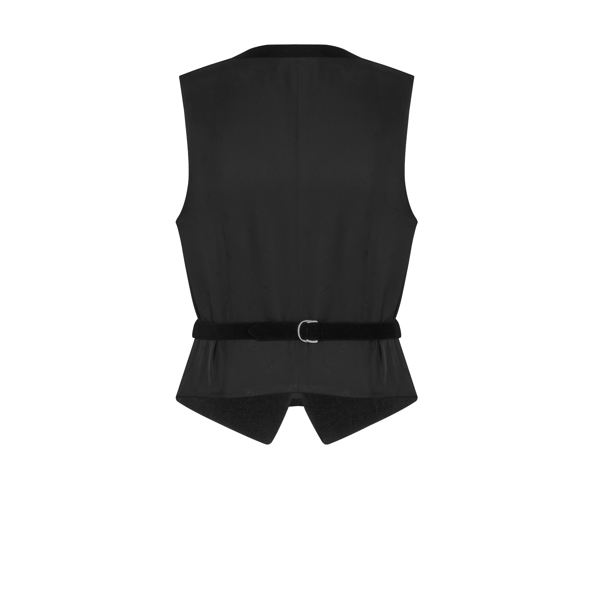 Gilet Zwart corduroy van een katoenblend E08