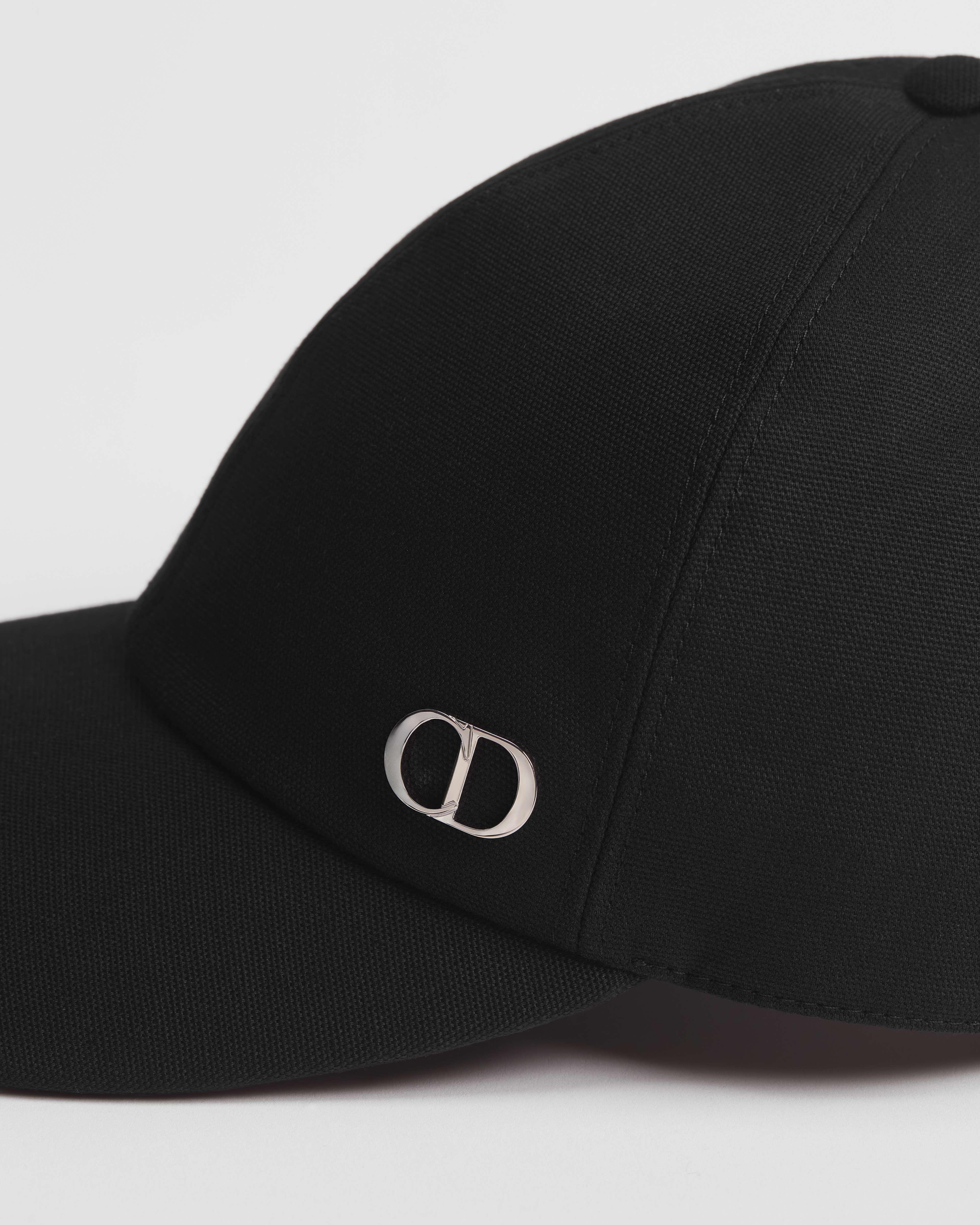 CD Icon 캡 블랙 코튼 E09