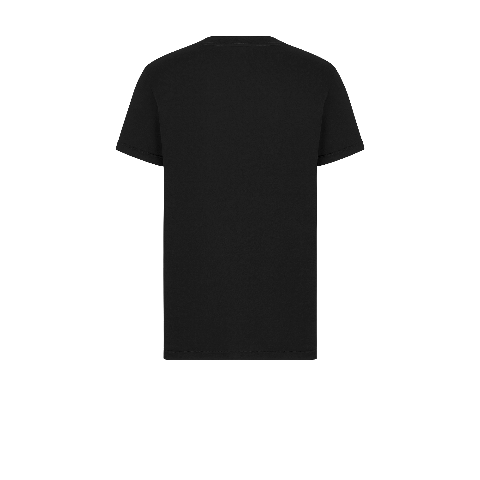 Camiseta Dior Montaigne, corte normal Jérsei de algodão mercerizado preto E08