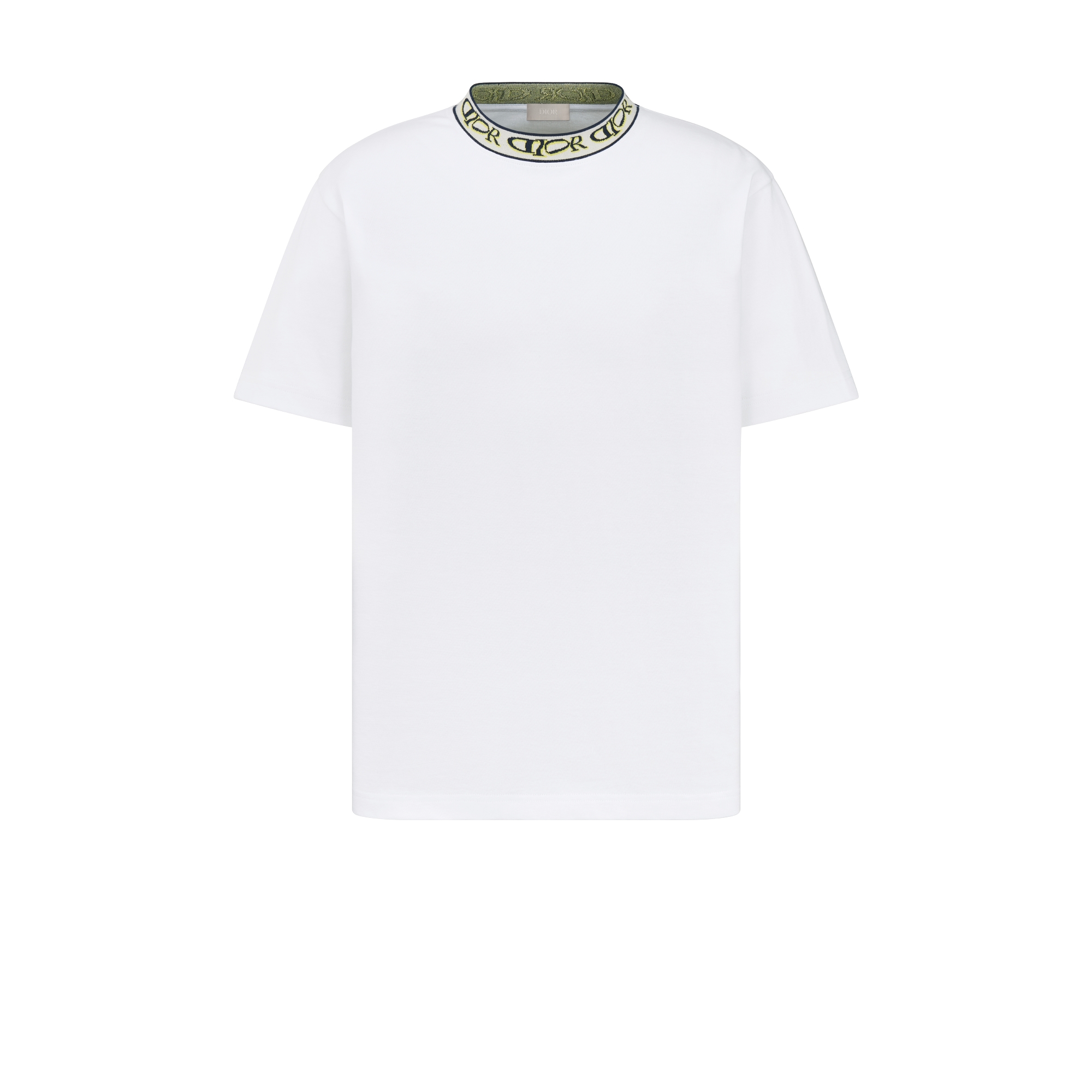 DIOR AND LEWIS HAMILTON T-Shirt, Relaxed Fit White Cotton Jersey