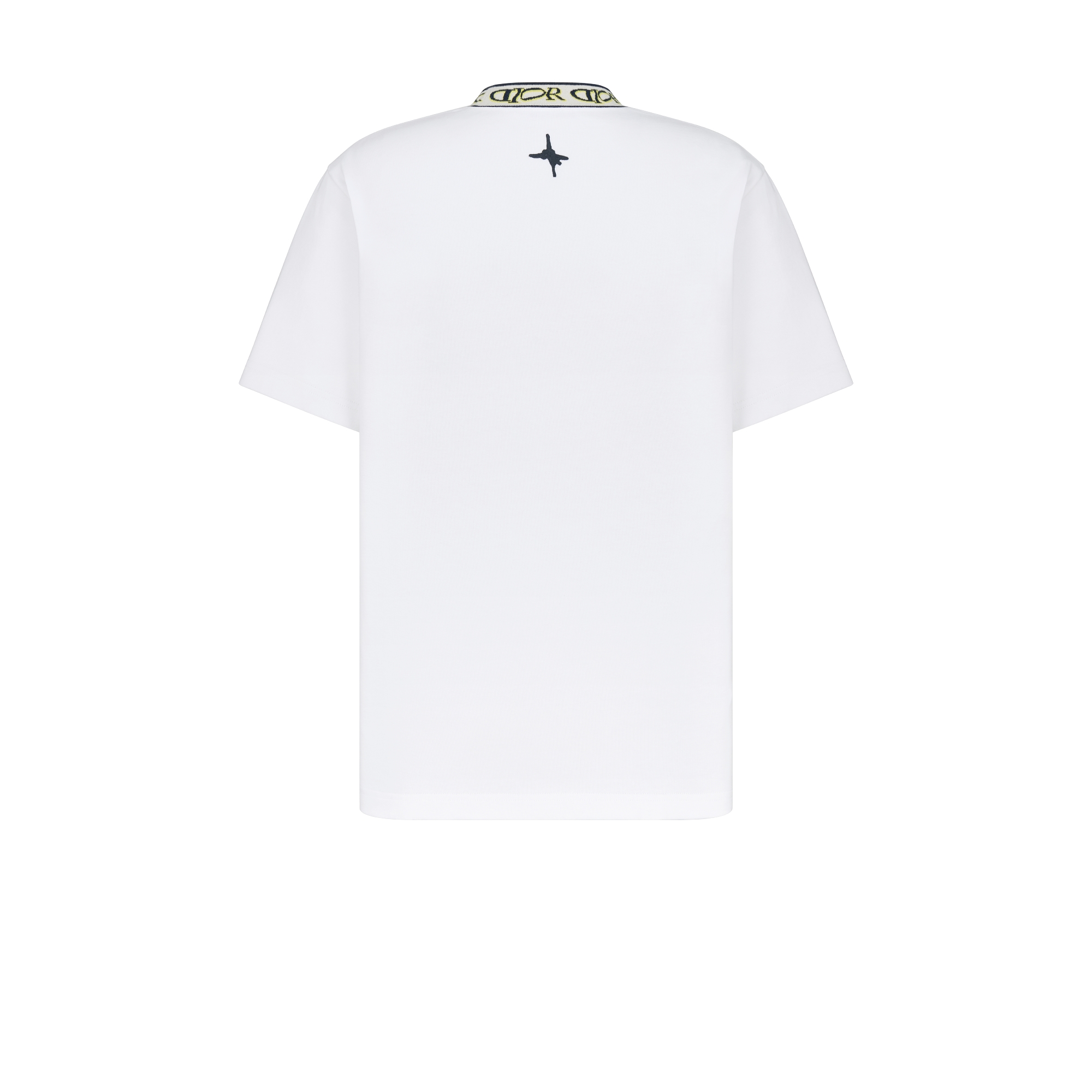 DIOR AND LEWIS HAMILTON T-Shirt, Relaxed Fit White Cotton Jersey