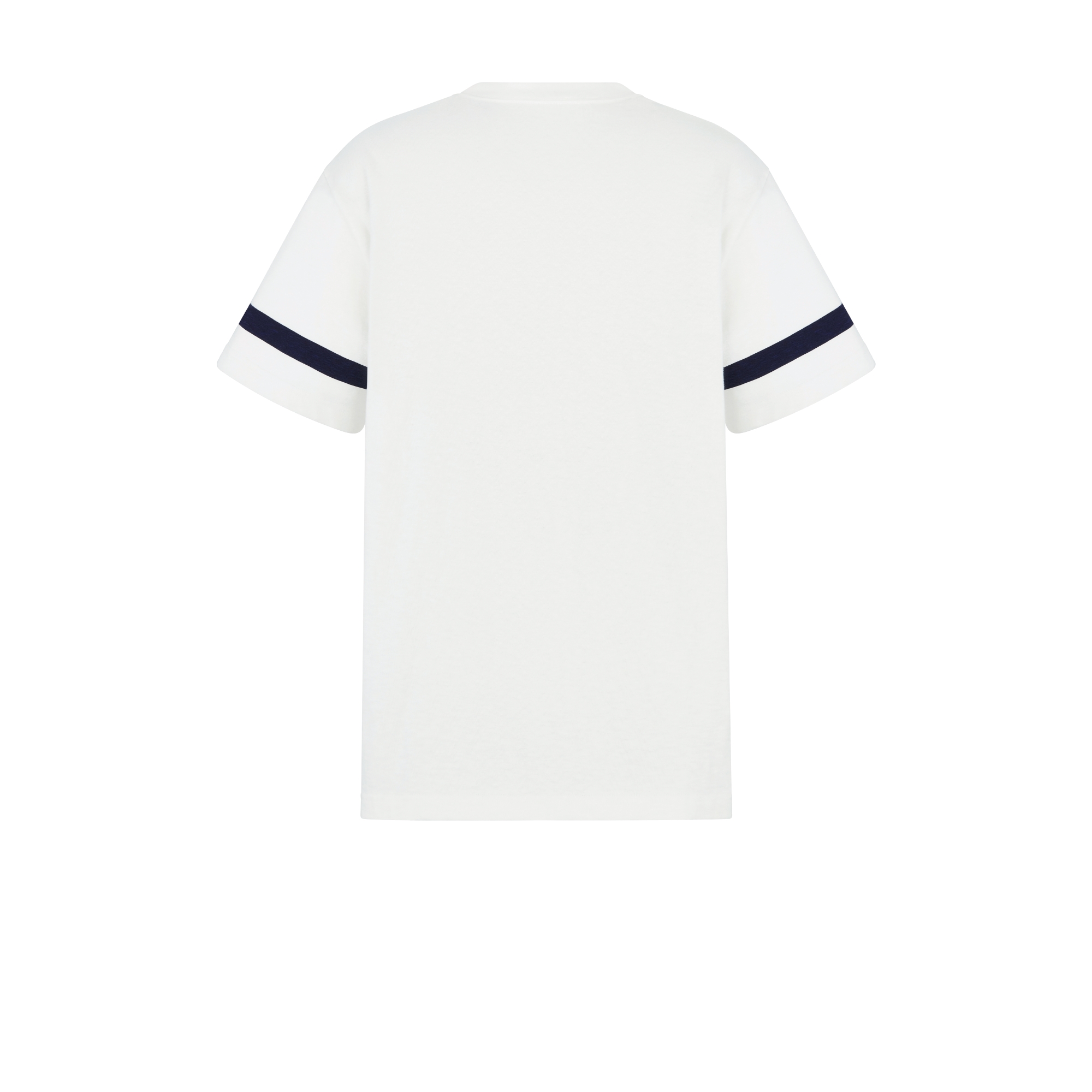 DIOR AND LEWIS HAMILTON T-Shirt, Relaxed Fit White Slub Cotton Jersey E08