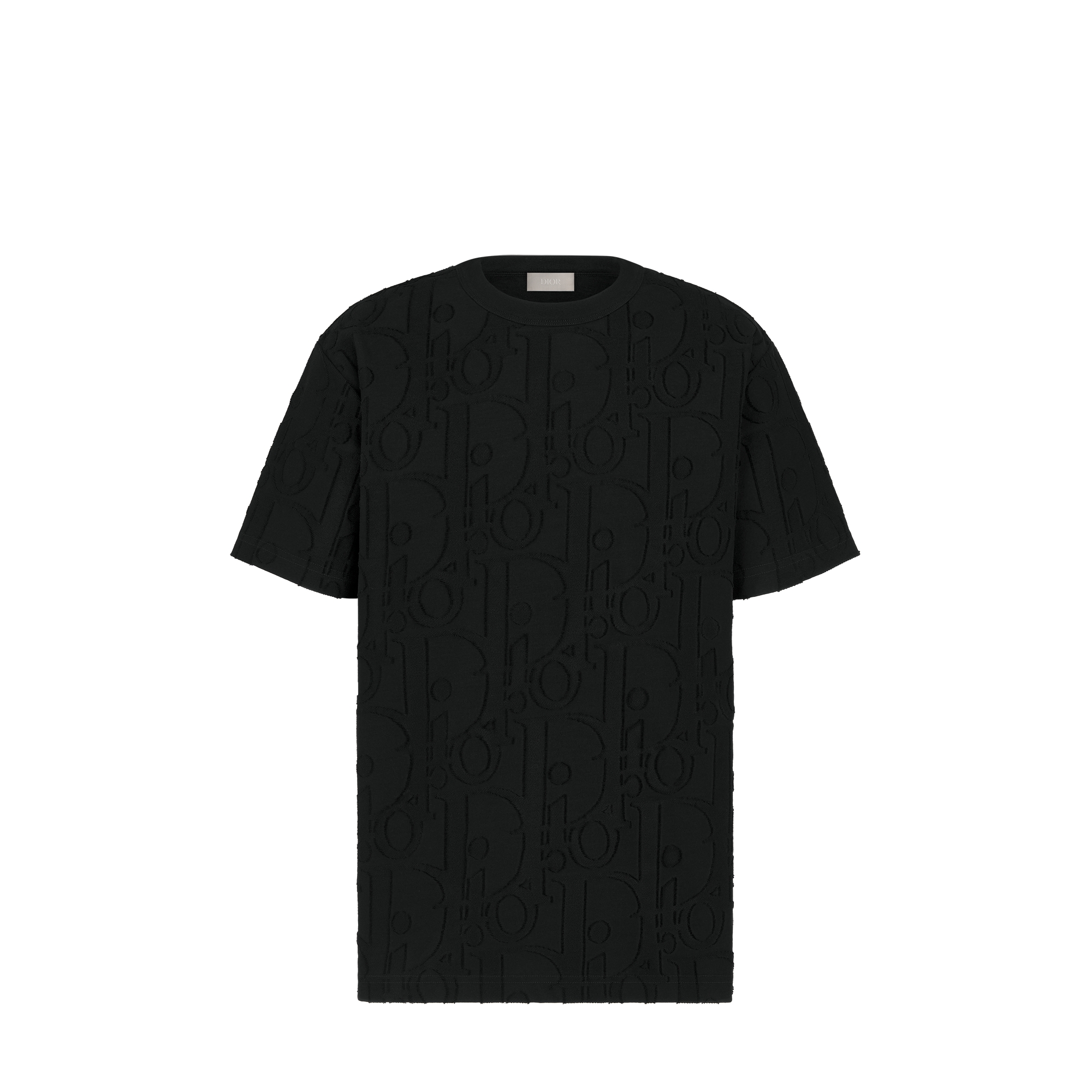 Dior Oblique T-Shirt, Relaxed Fit Black Cotton Jersey | DIOR