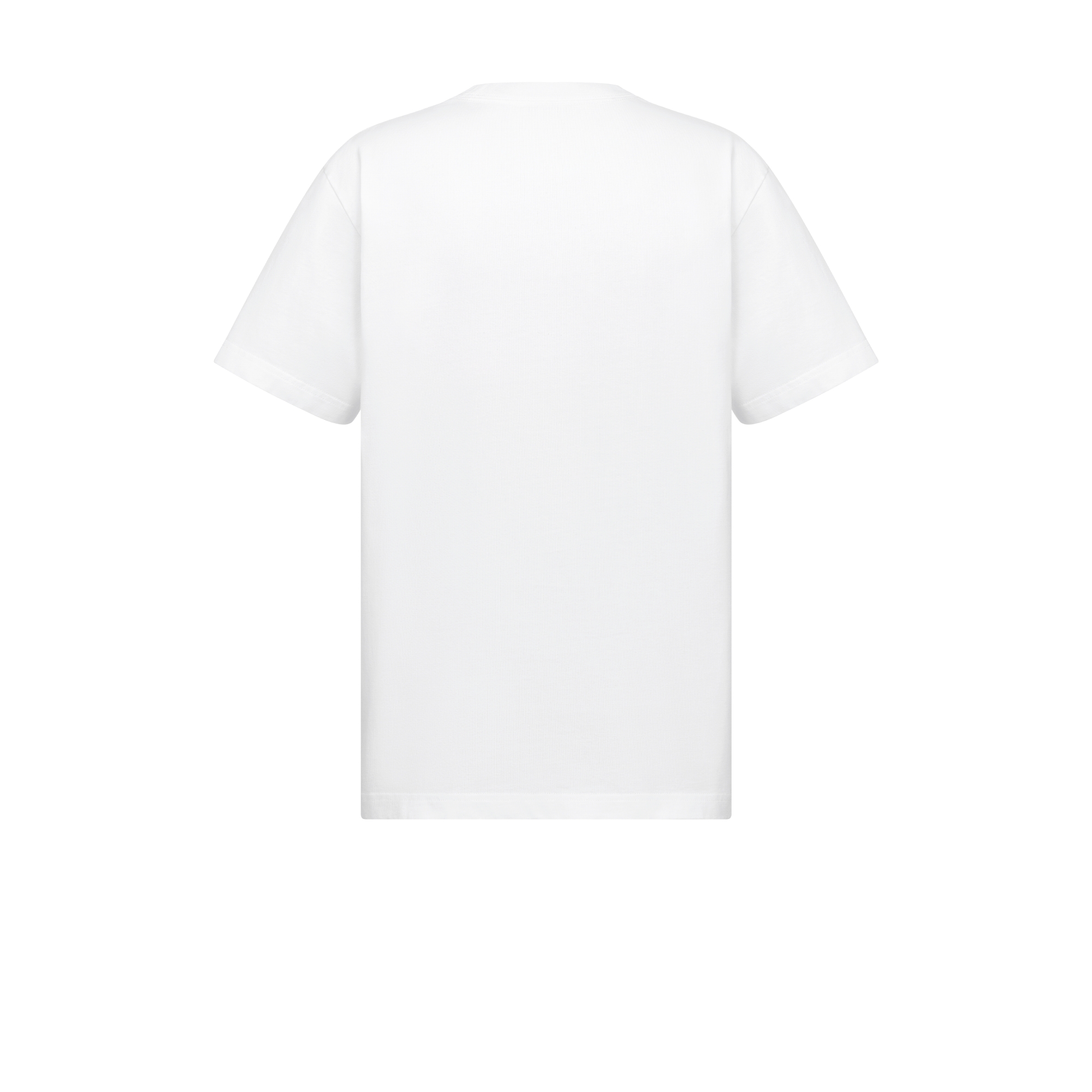 DIOR AND LEWIS HAMILTON T-Shirt, Relaxed Fit White Cotton Jersey E08