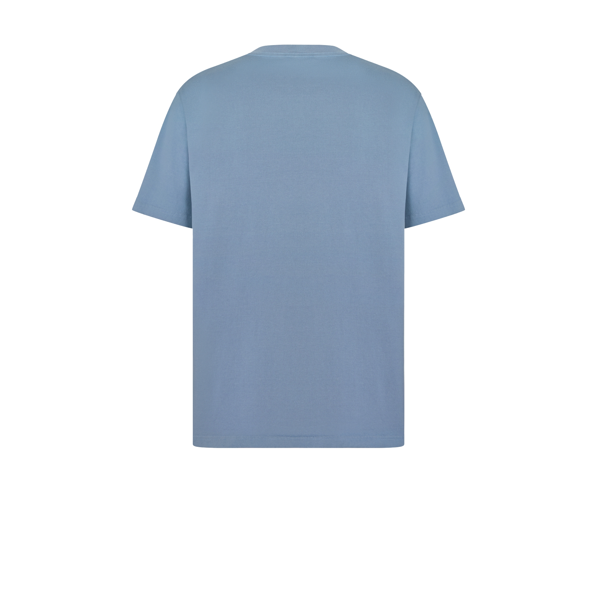 Christian Dior Couture T-Shirt, Relaxed Fit Blue Distressed-Effect Cotton Jersey E08