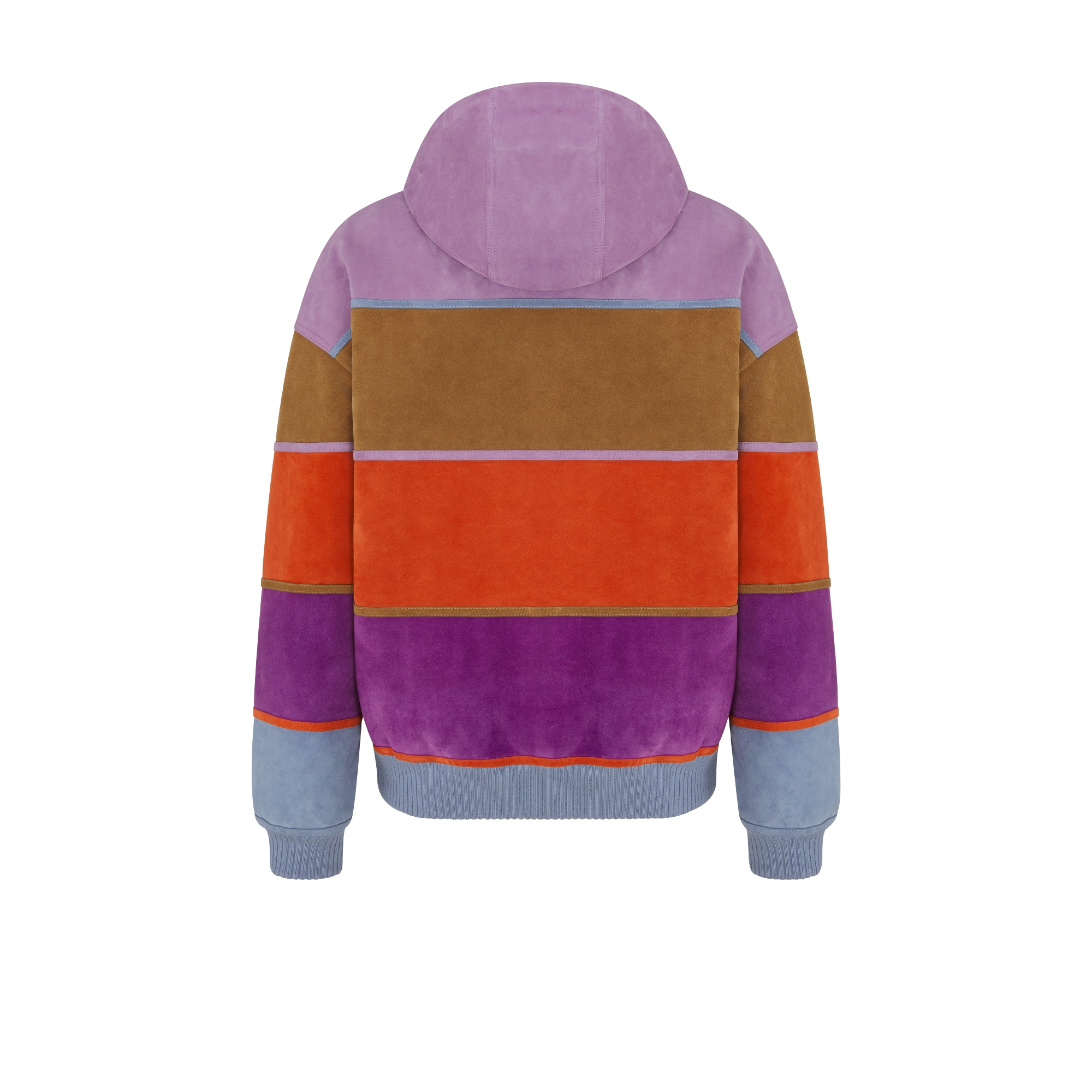 CD Diamond Hooded Blouson Jacket Multicolor Suede Calfskin E08