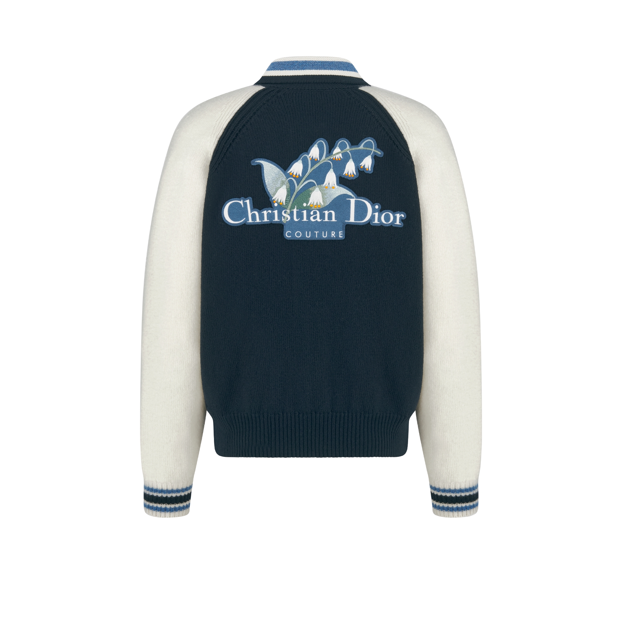 Christian Dior Couture Lily of the Valley Varsity Cardigan