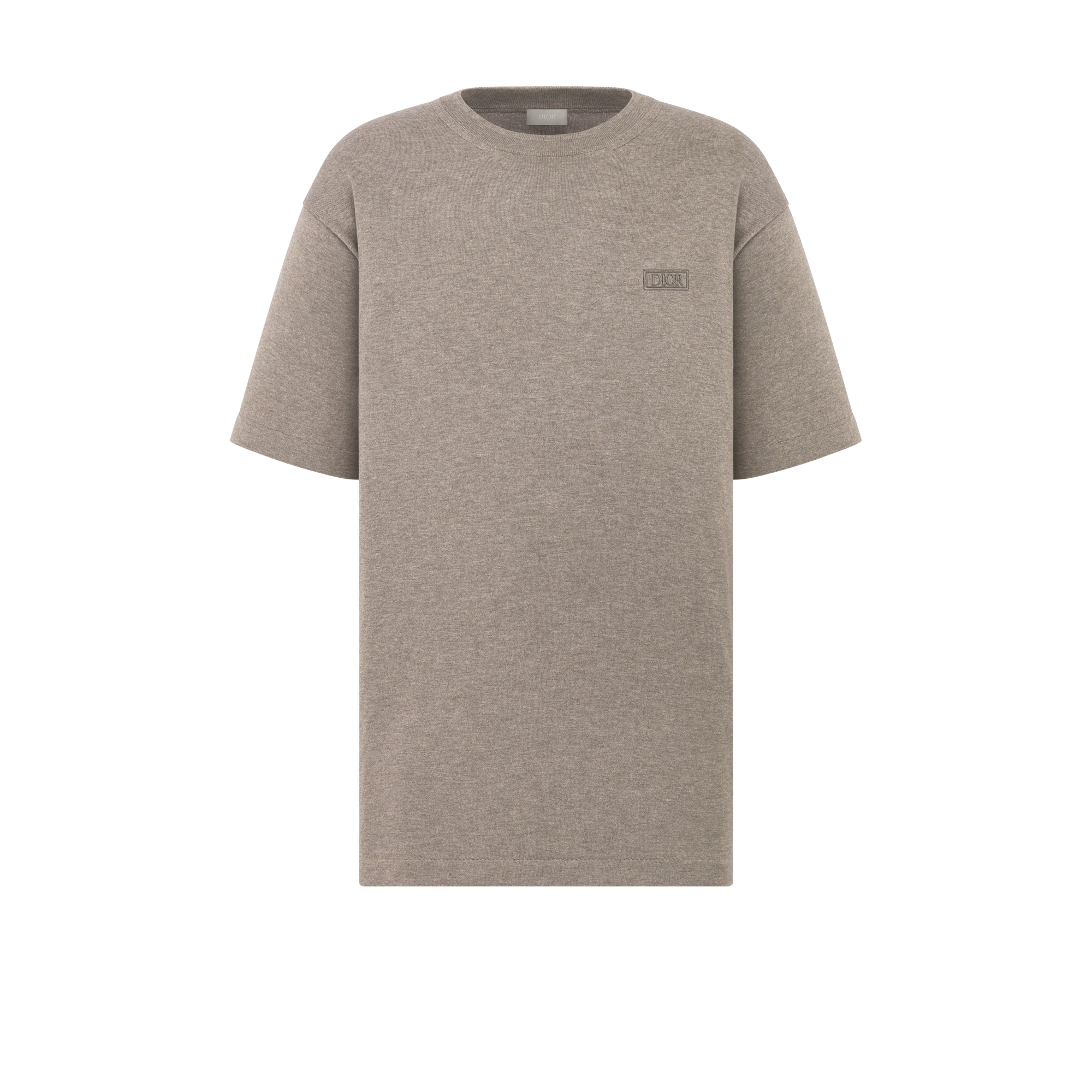  Beige Cotton and Silk Jersey