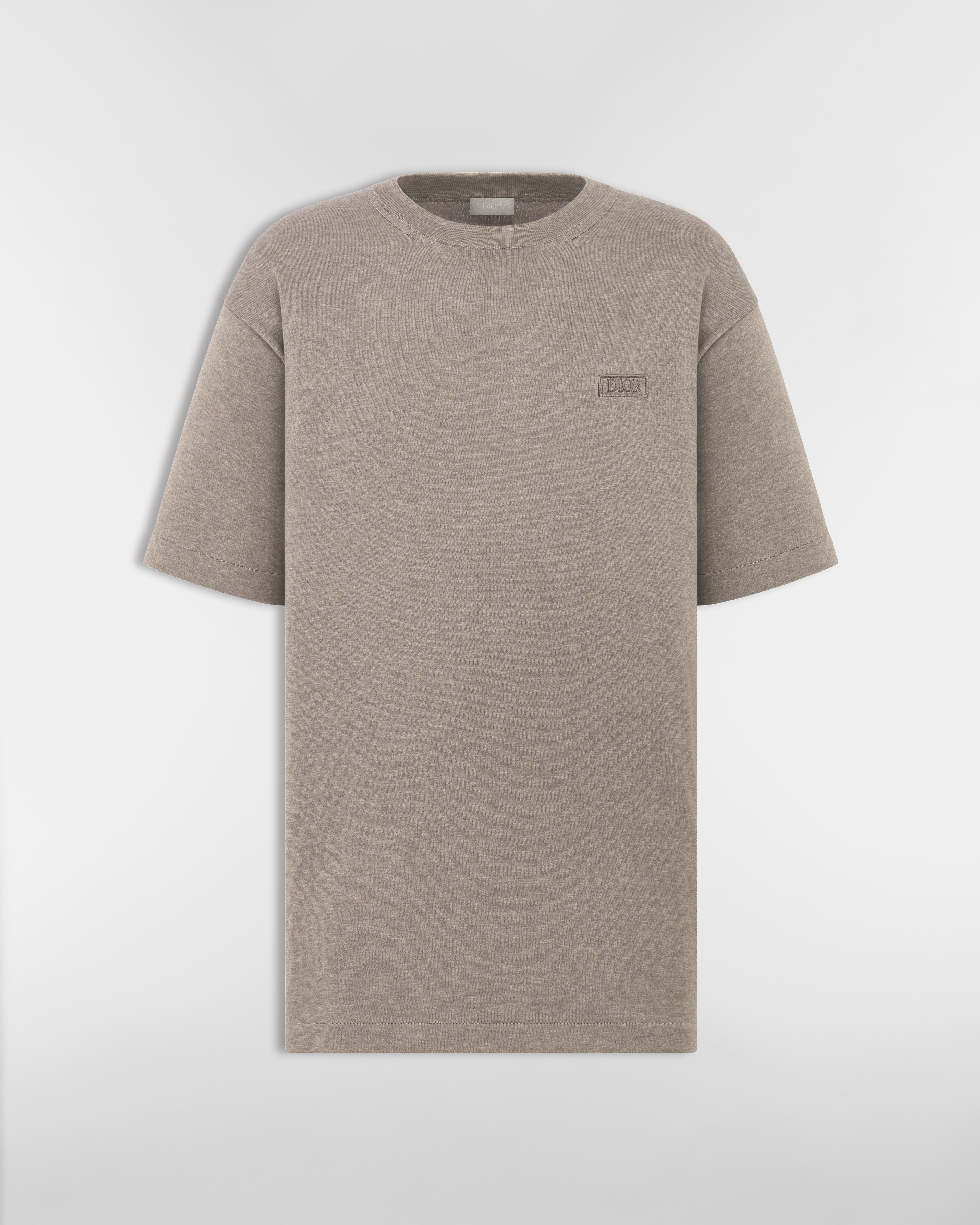Dior Icons T-Shirt Beige Cotton and Silk Jersey E01