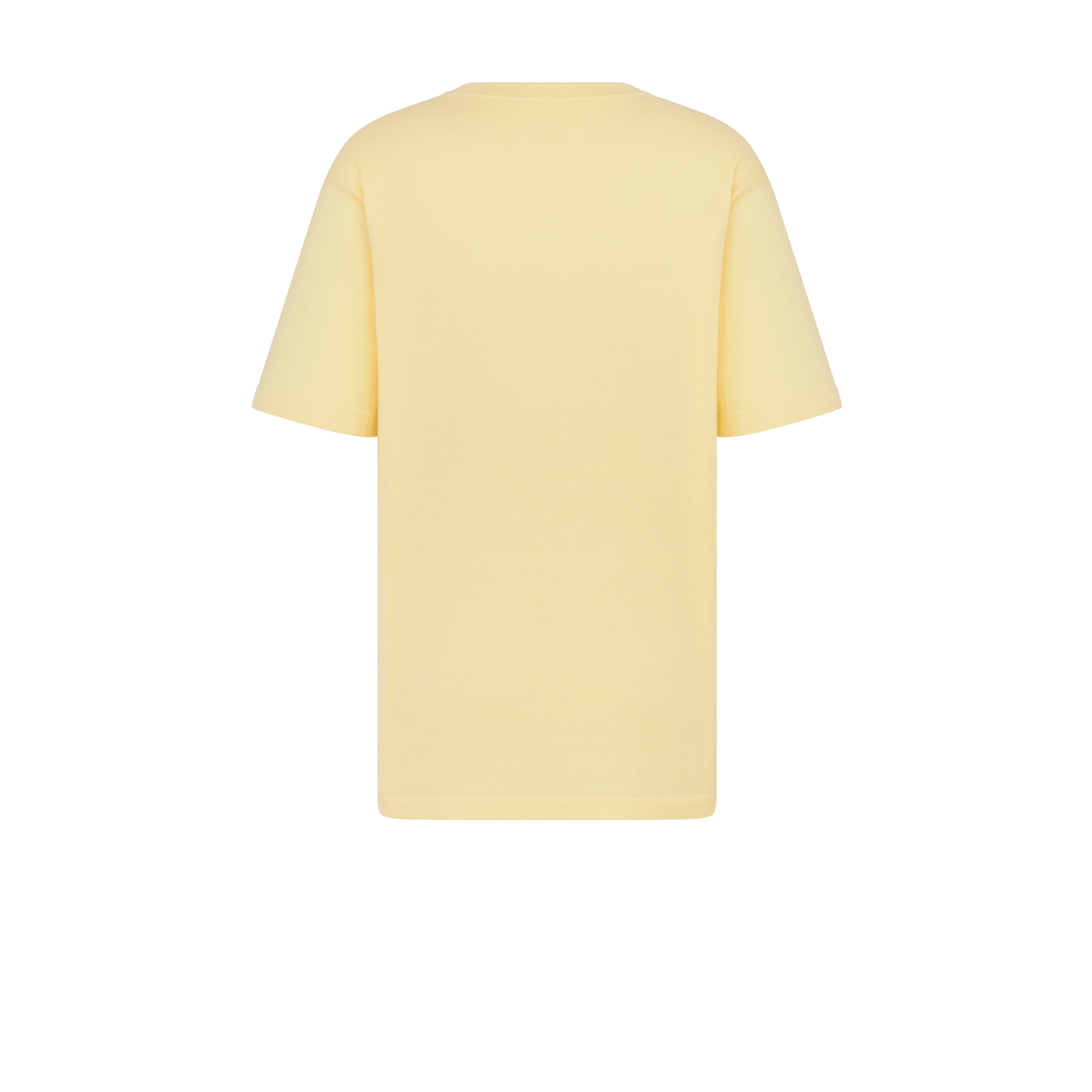 T-shirt Dior Icons Jersey de coton et de soie jaunes E08