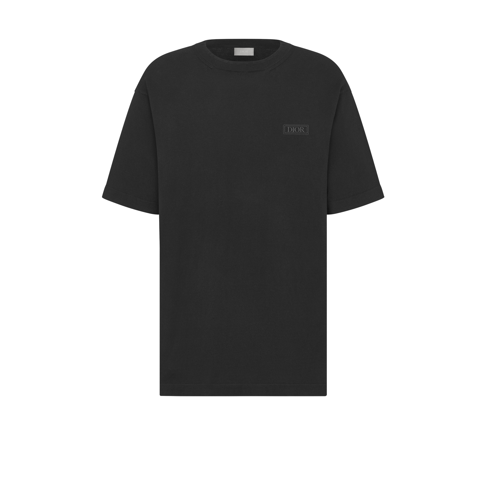  Black Cotton and Silk Jersey