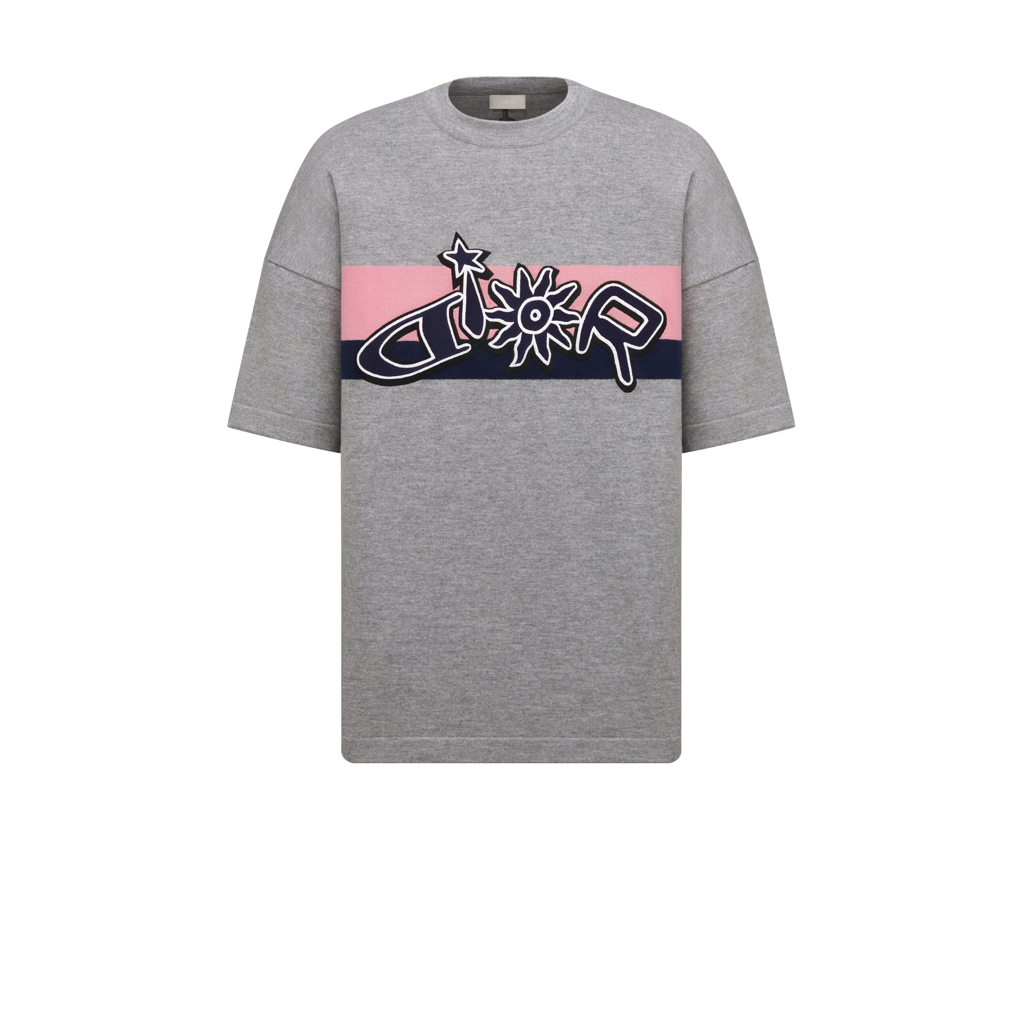 DIOR AND LEWIS HAMILTON T-shirt Gray Wool Knit | DIOR