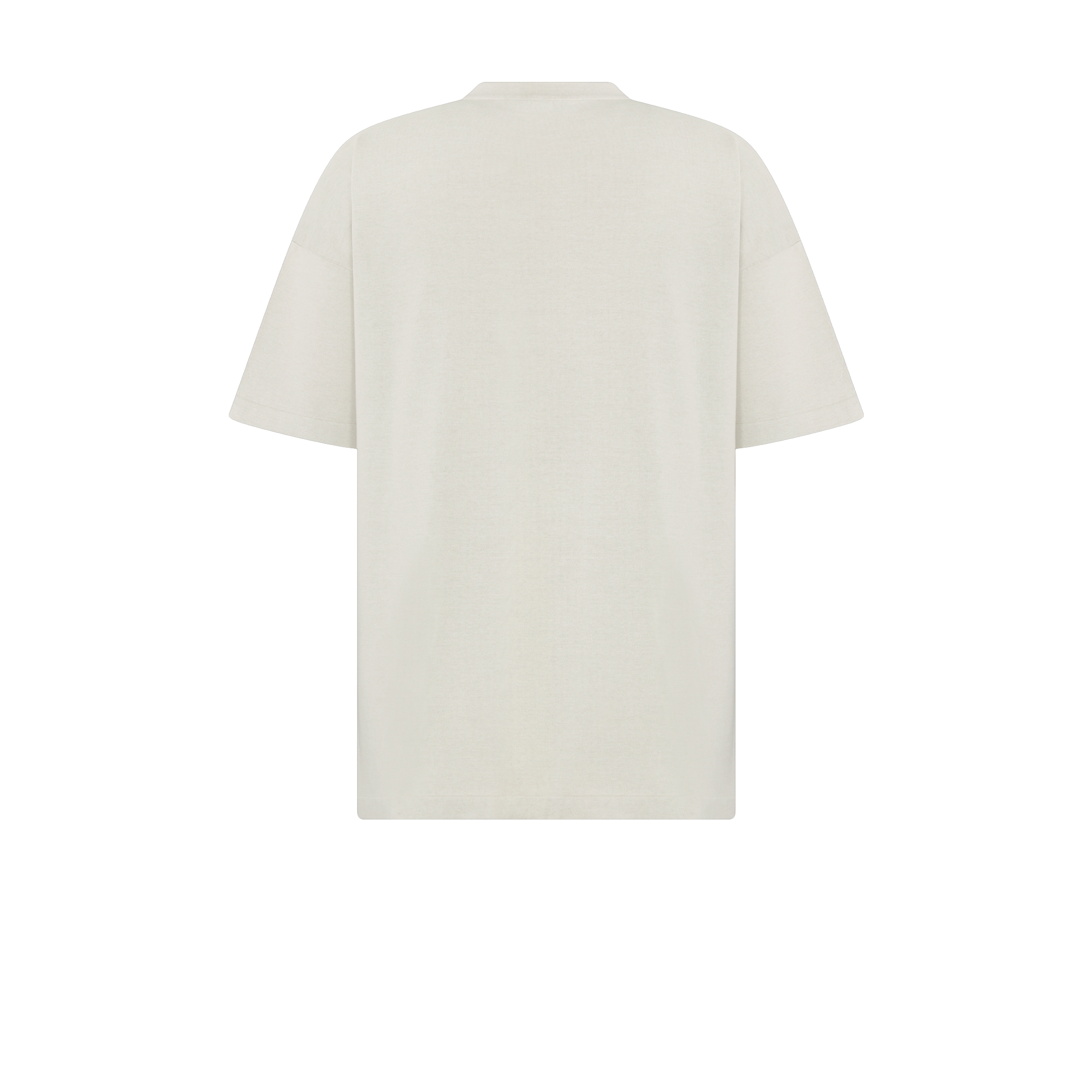 Christian Dior Couture T-Shirt, Relaxed Fit White Cotton Knit E08