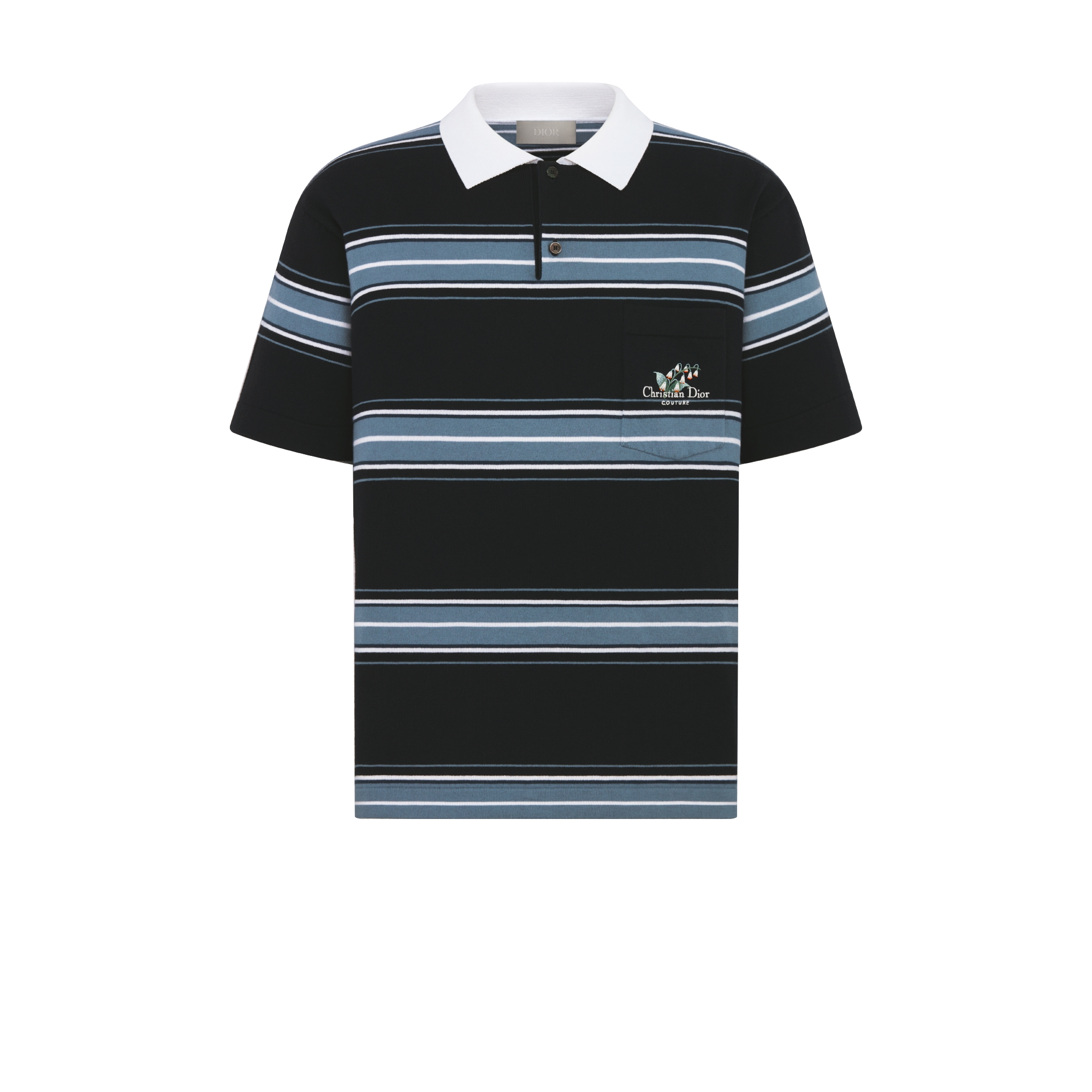 Christian Dior Couture スズラン ポロシャツ コットン & カシミヤ ジャージー E01