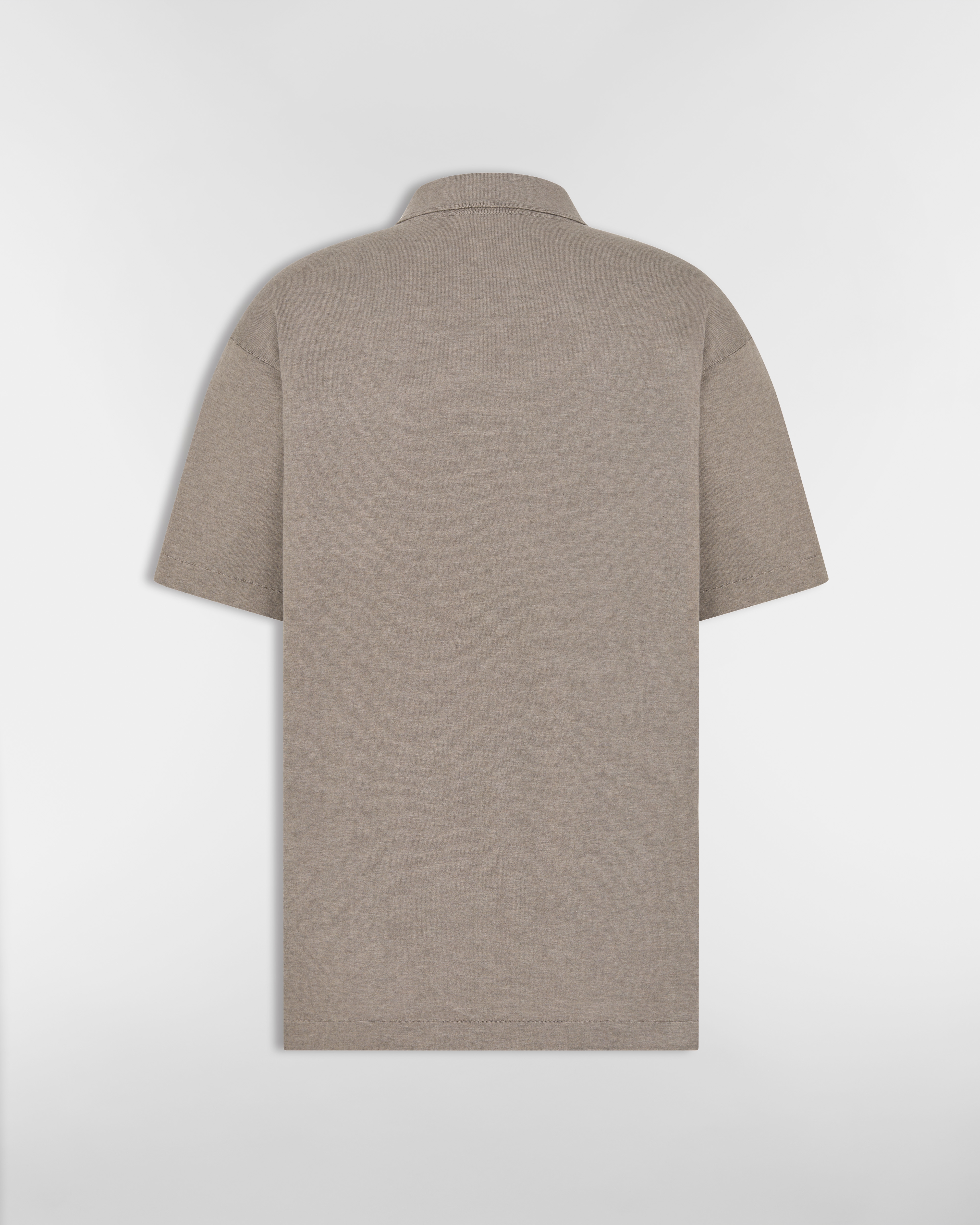 Dior Icons Polo Shirt Beige Cotton and Silk Jersey E08